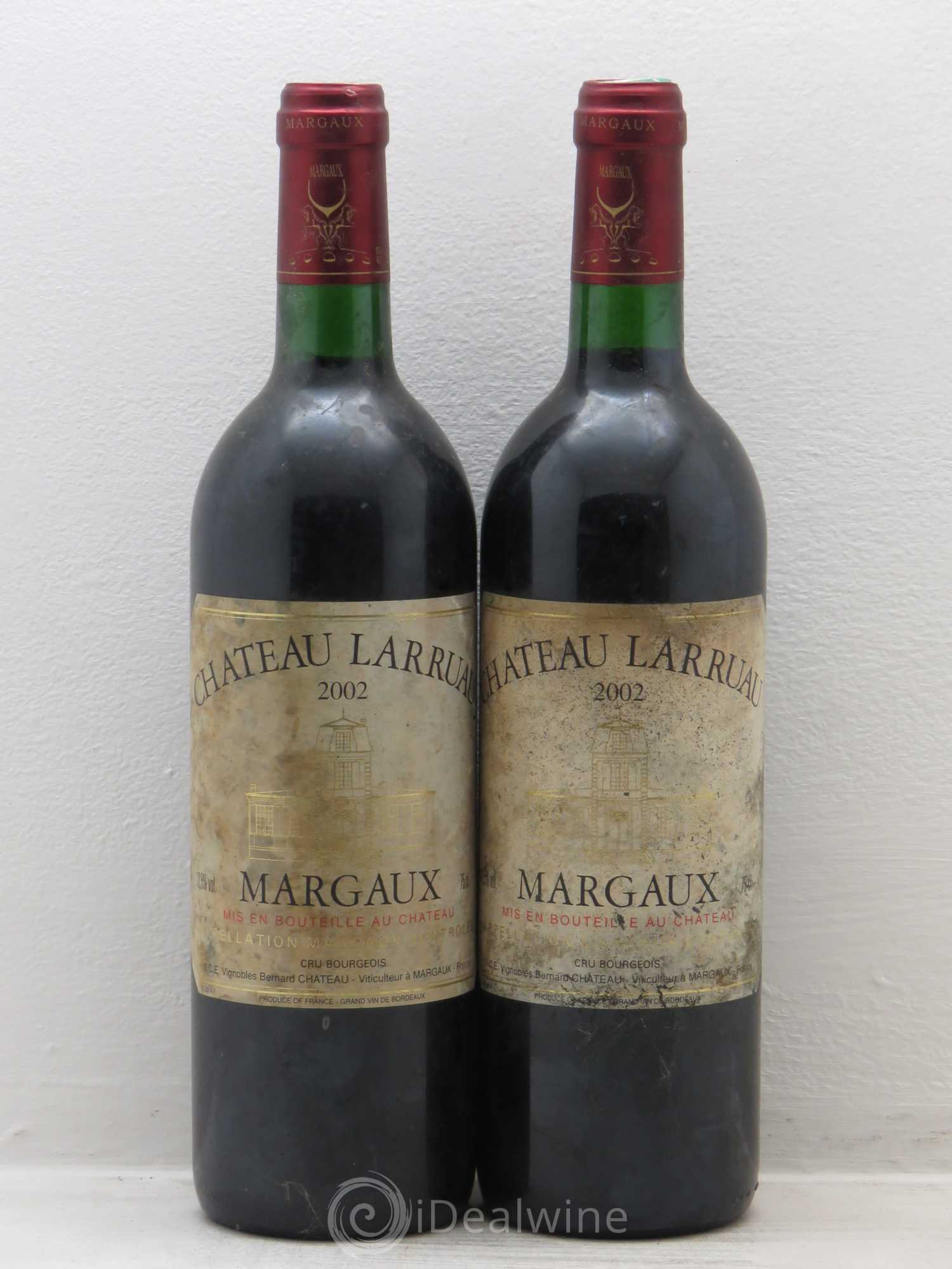 Château Larruau 2002 - Lot de 2 bouteilles - 0