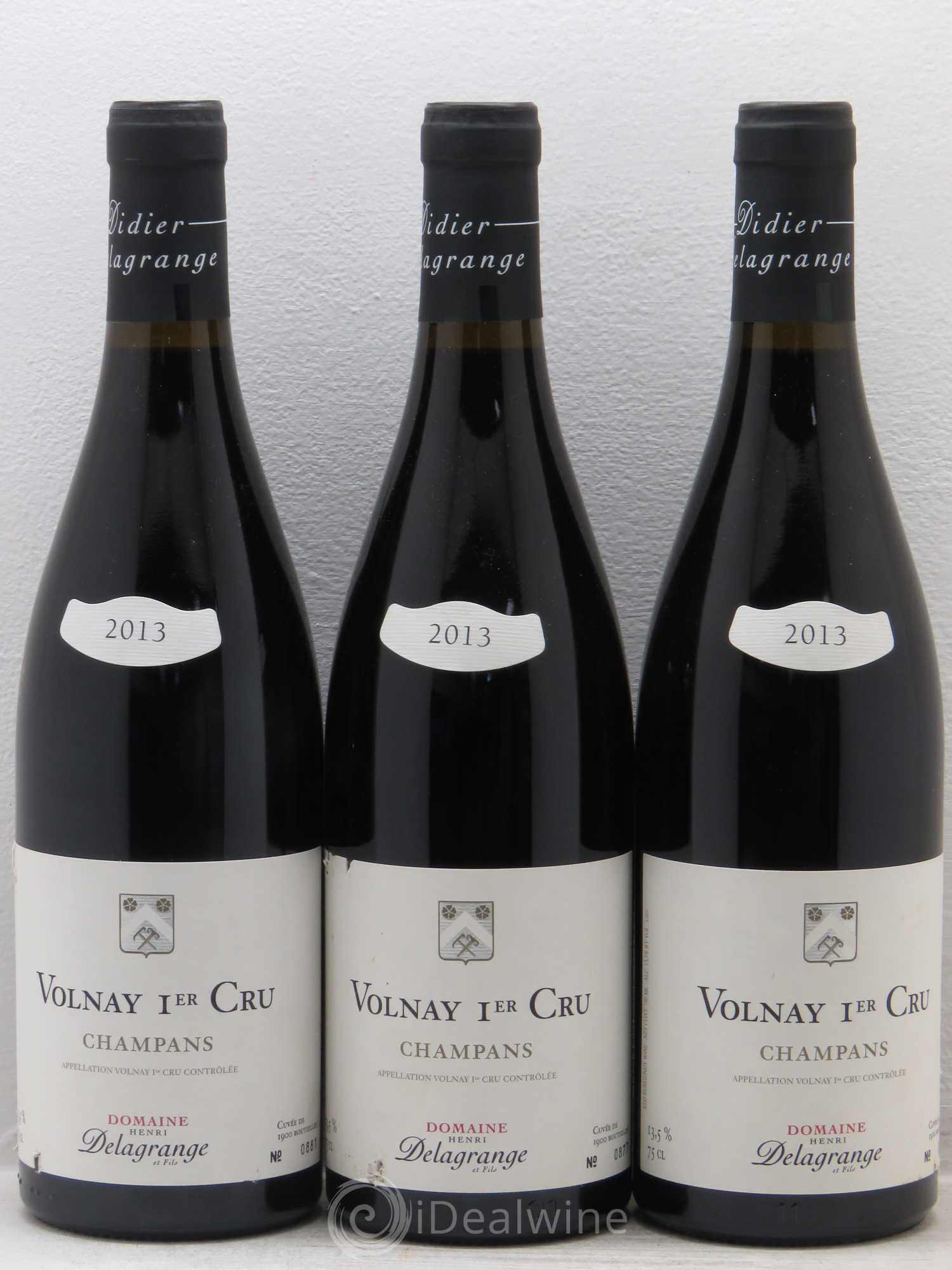 Volnay 1er Cru D.Delagrange 2013 - Lot de 3 bouteilles - 0