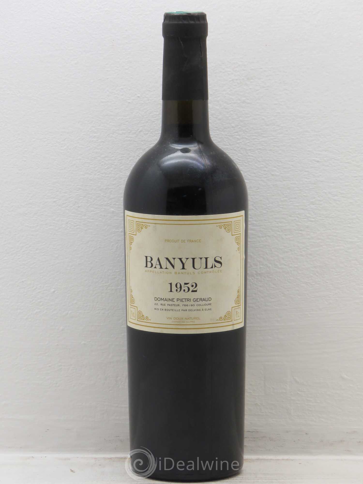 Banyuls Pietri Geraud (Domaine) 1952 - Lot de 1 bouteille - 0