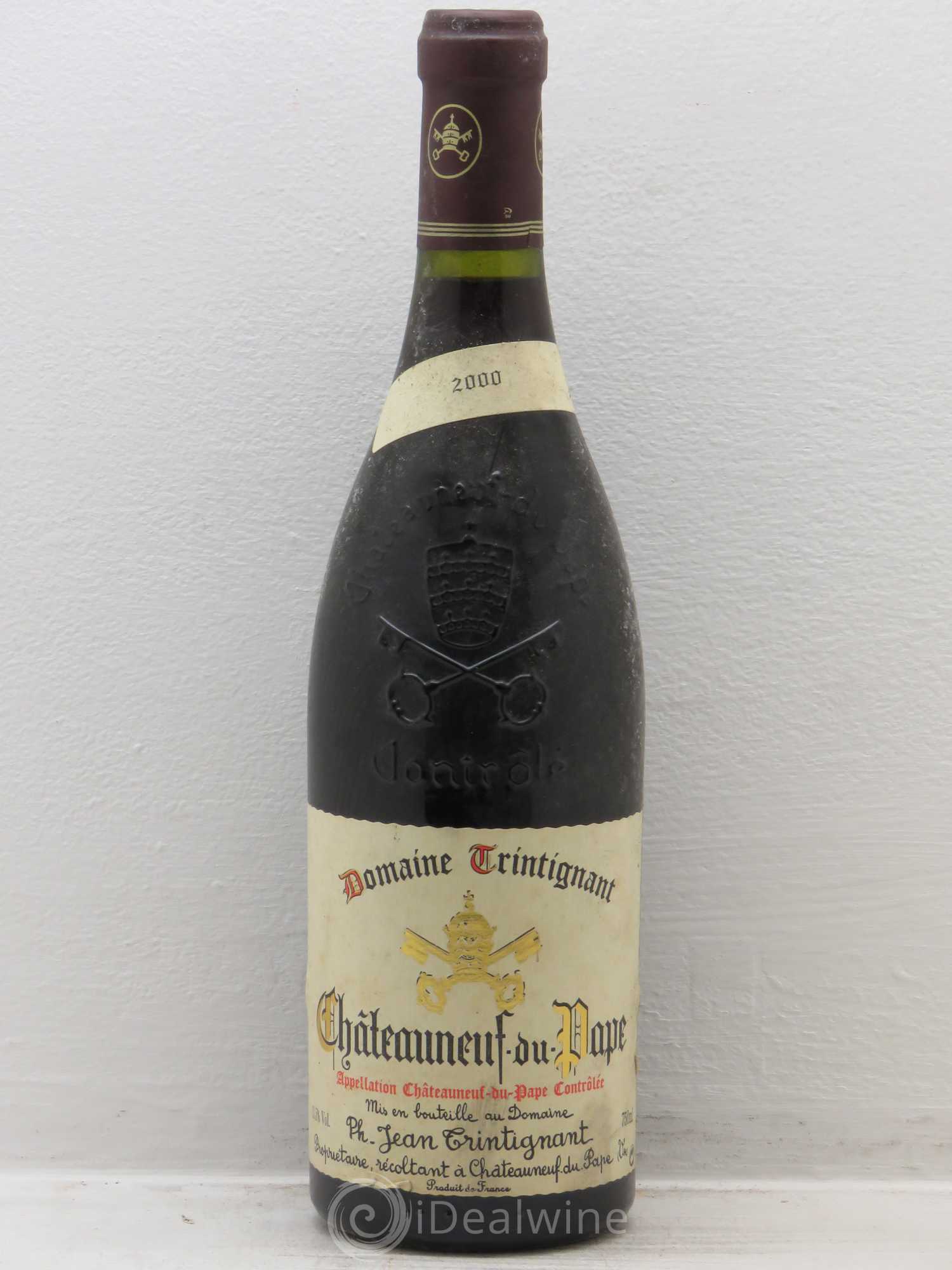 Châteauneuf-du-Pape Domaine Trintignant 2000 - Lot de 1 bouteille - 0