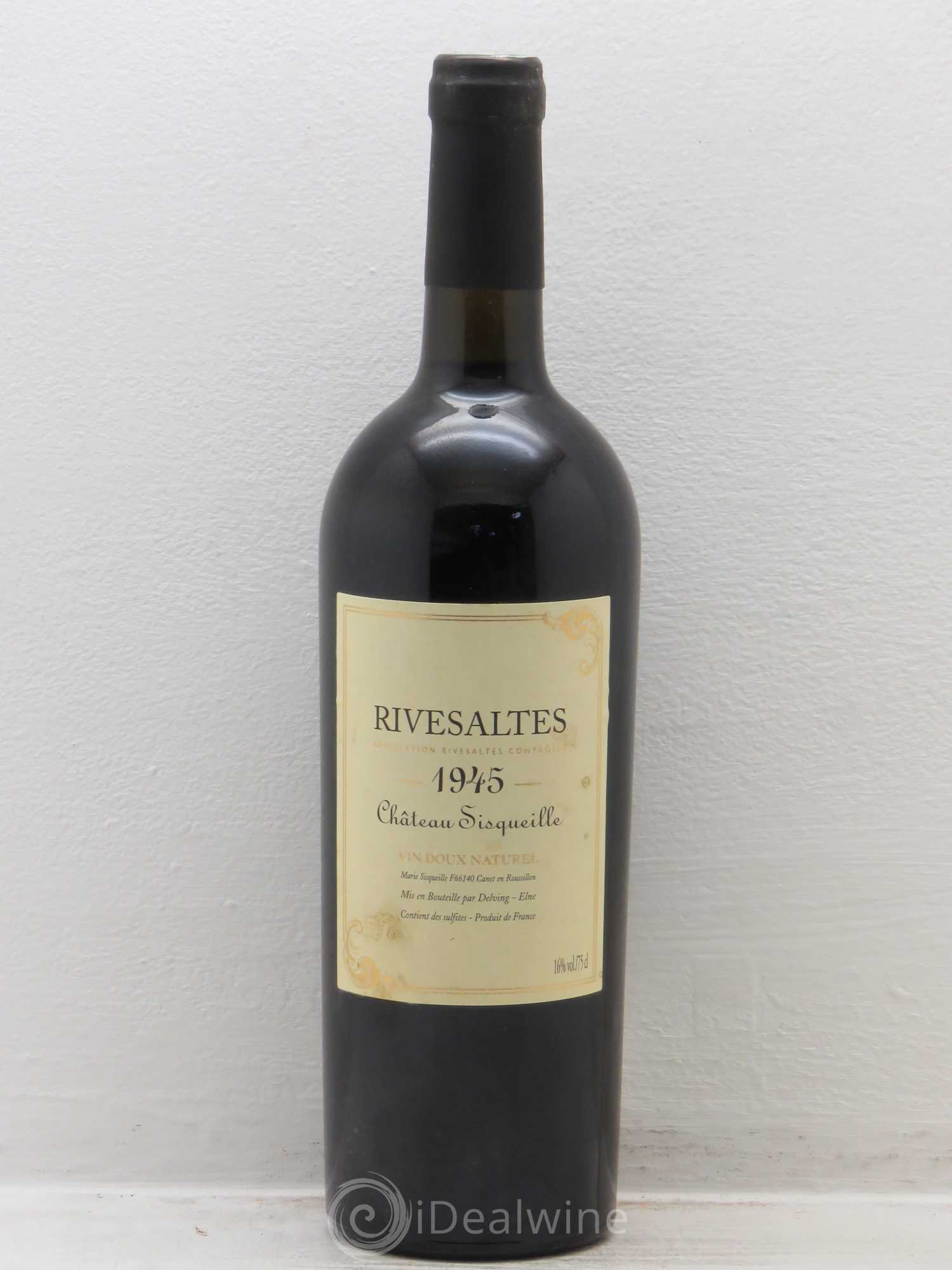 Rivesaltes Château Sisqueille 1945 - Posten von 1 Flasche - 0