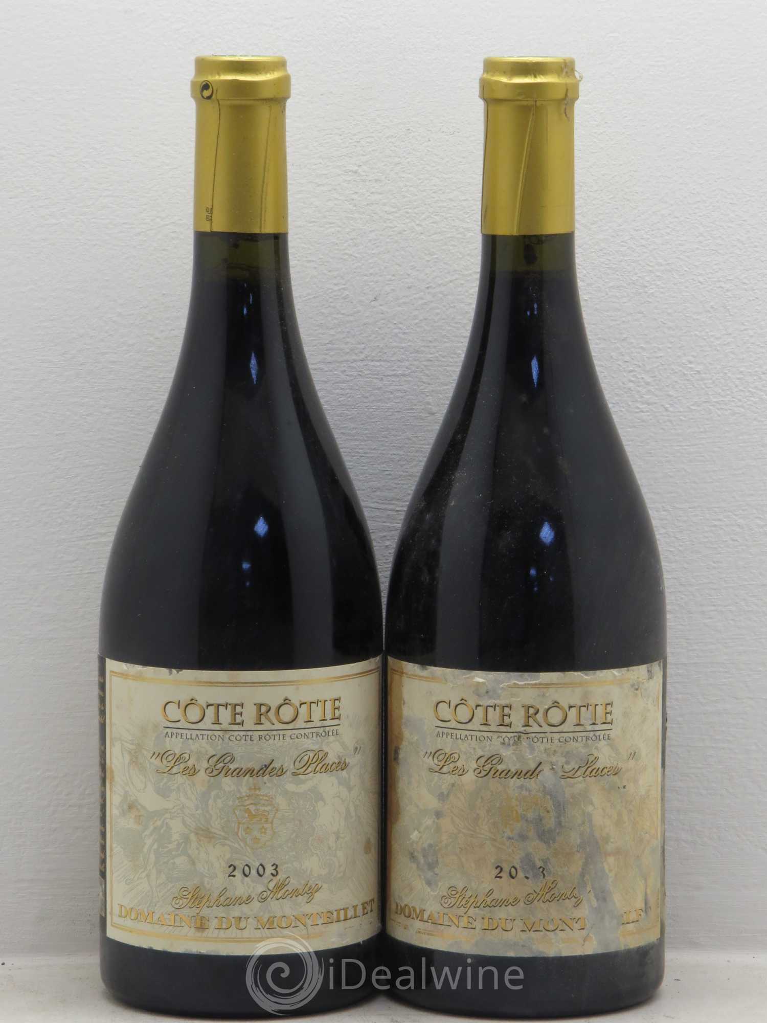 Côte-Rôtie Les Grandes Places Monteillet (Domaine du) - Stéphane Montez 2003 - Lot de 2 bouteilles - 0