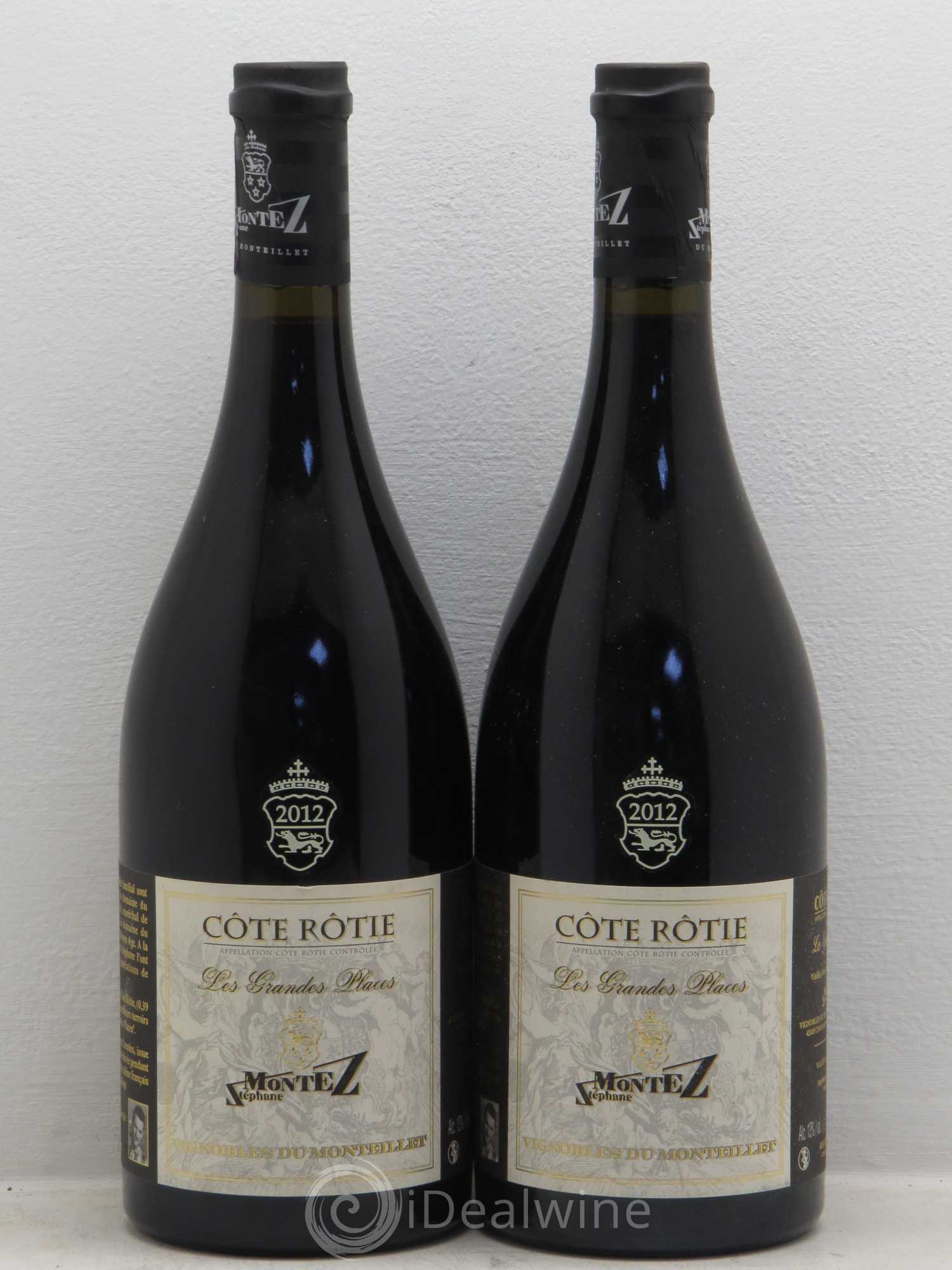 Côte-Rôtie Les Grandes Places Monteillet (Domaine du) - Stéphane Montez 2012 - Lot de 2 bouteilles - 0
