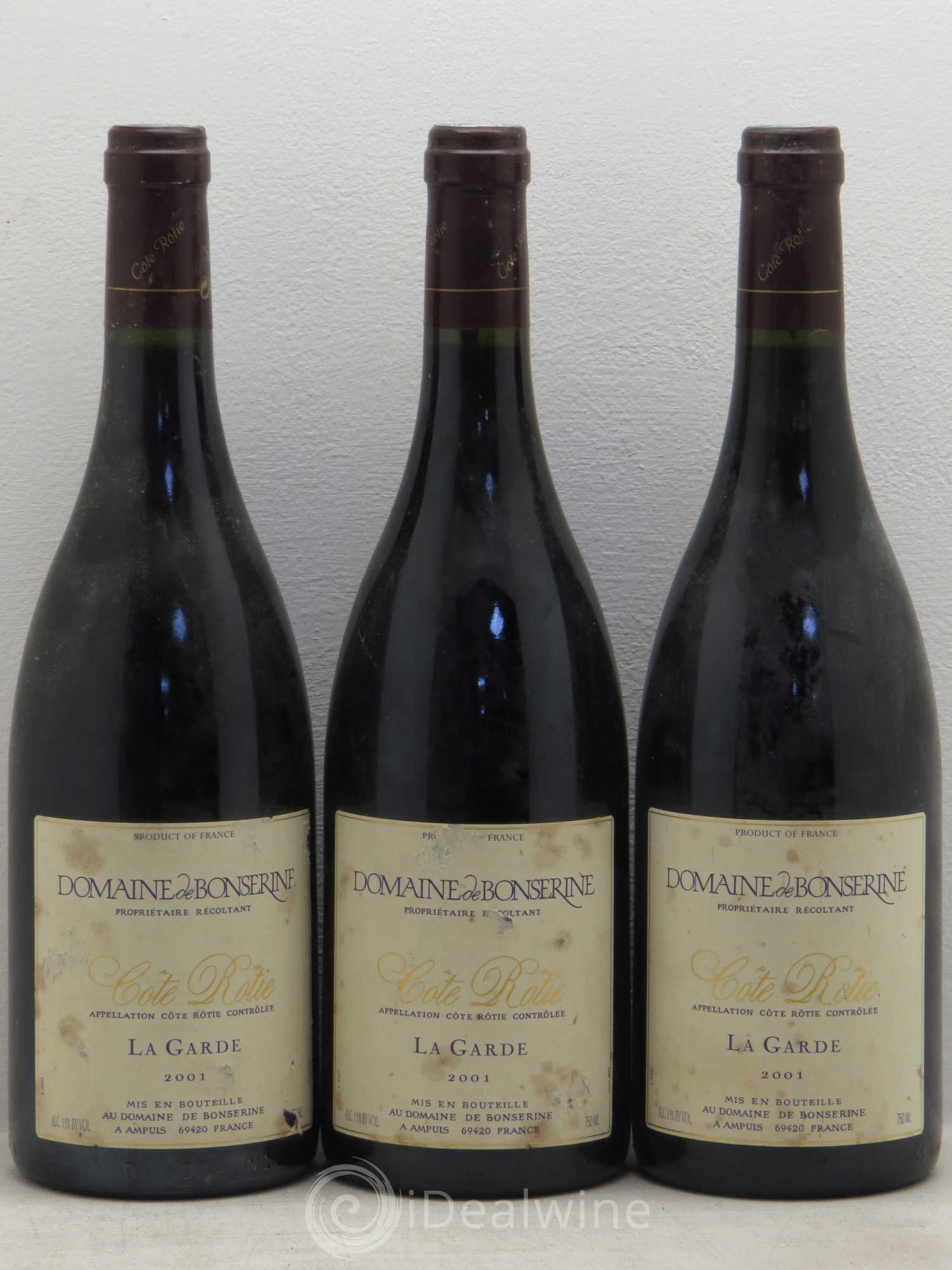 Côte-Rôtie La Garde Bonserine (Domaine de) 2001 - Lot de 3 bouteilles - 0