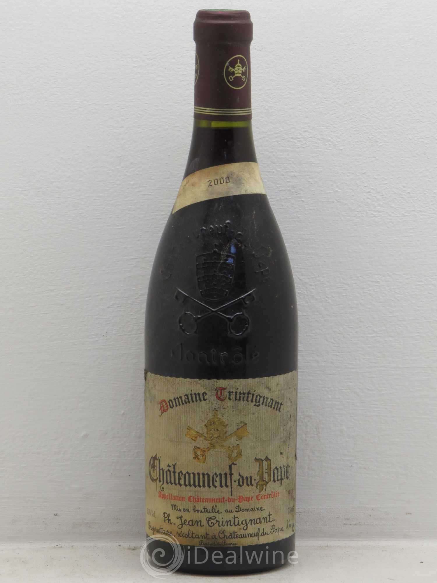 Châteauneuf-du-Pape Domaine Lacoste-Trintignant 2000 - Posten von 1 Flasche - 0