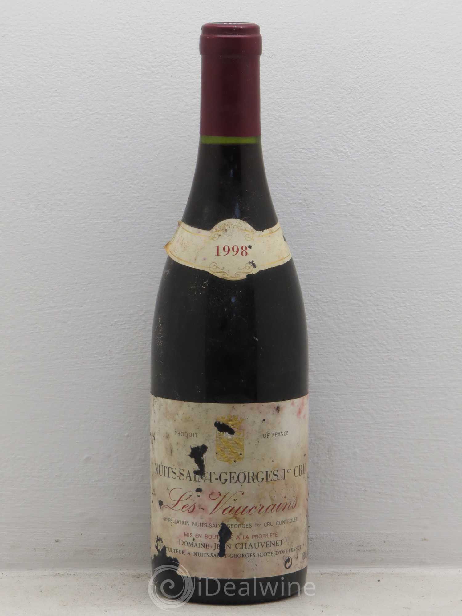 Nuits-Saint-Georges 1er Cru Domaine Chauvenet 1998 - Lot de 1 bouteille - 0
