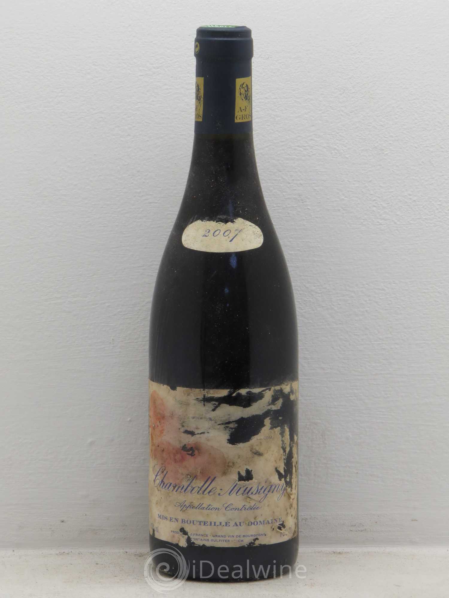 Chambolle-Musigny Domaine A F Gros 2007 - Posten von 1 Flasche - 0