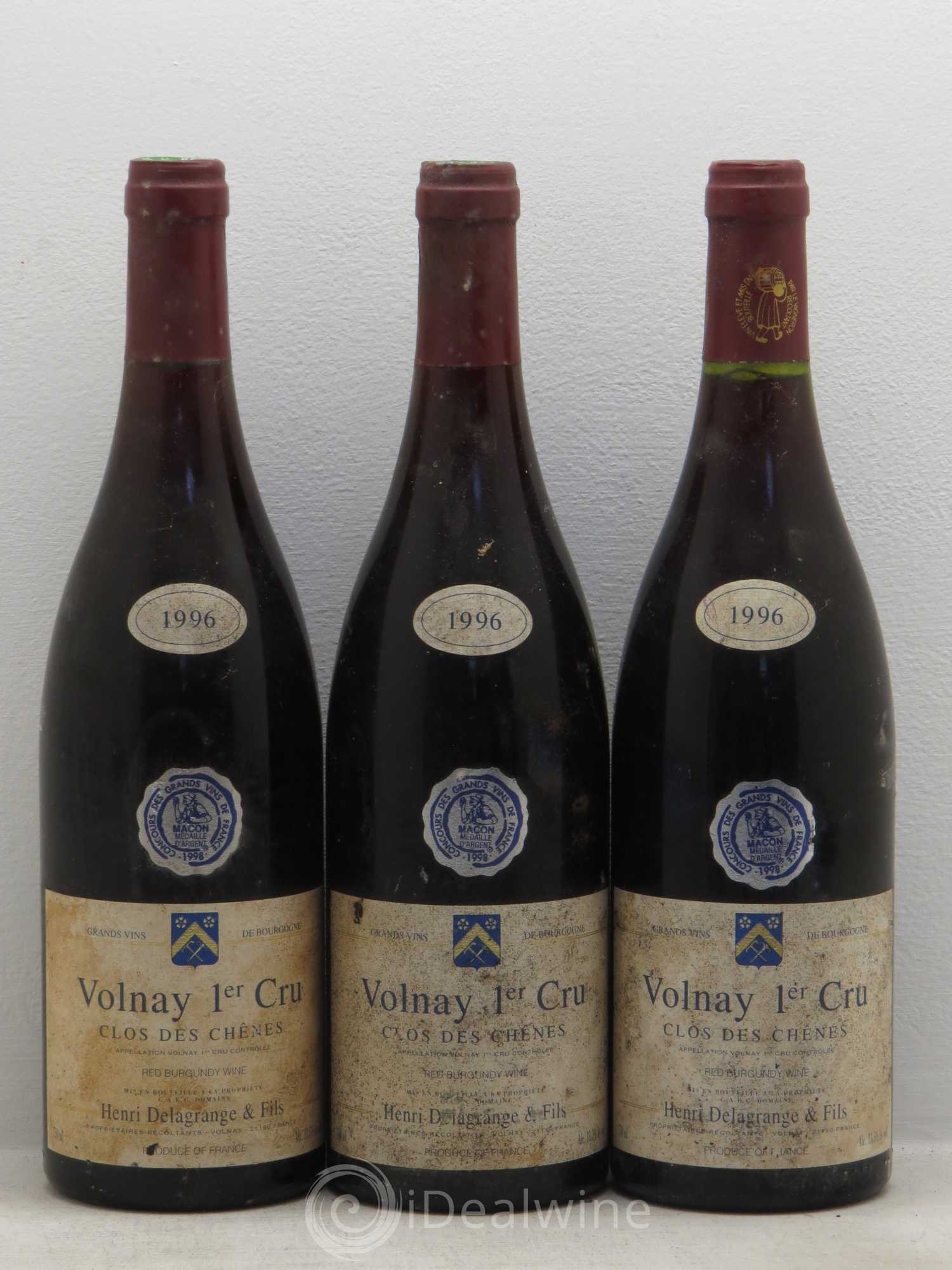 Volnay 1er Cru 1996 - Lot de 3 bouteilles - 0