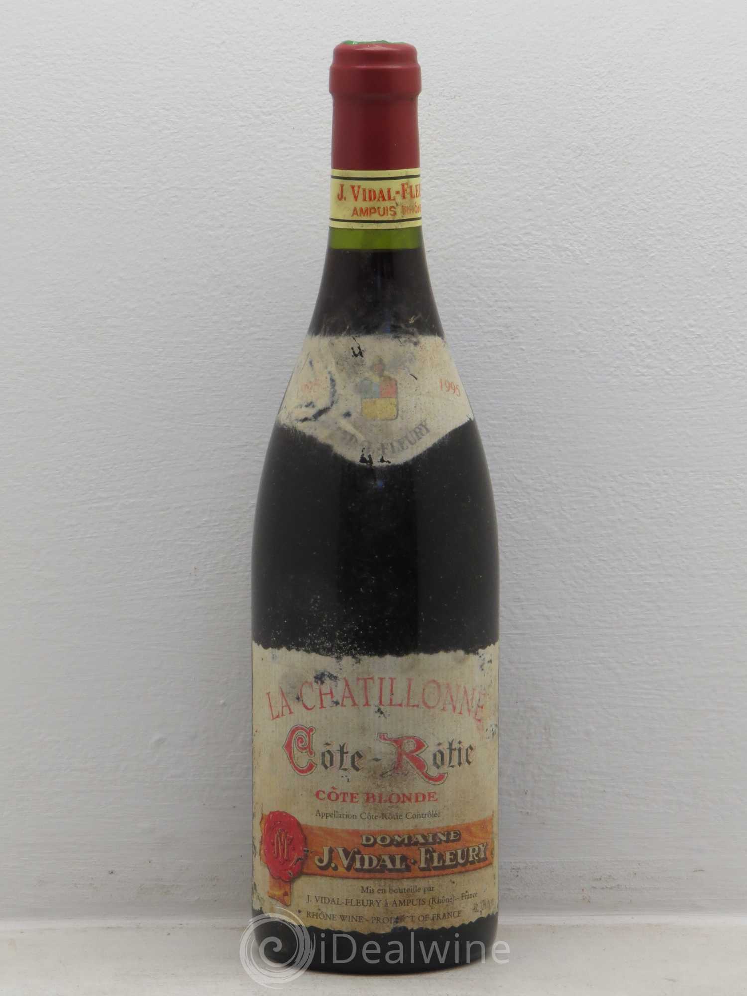 Côte-Rôtie la Chatillonne Côte Blonde Vidal Fleury 1996 - Lot de 1 bouteille - 0