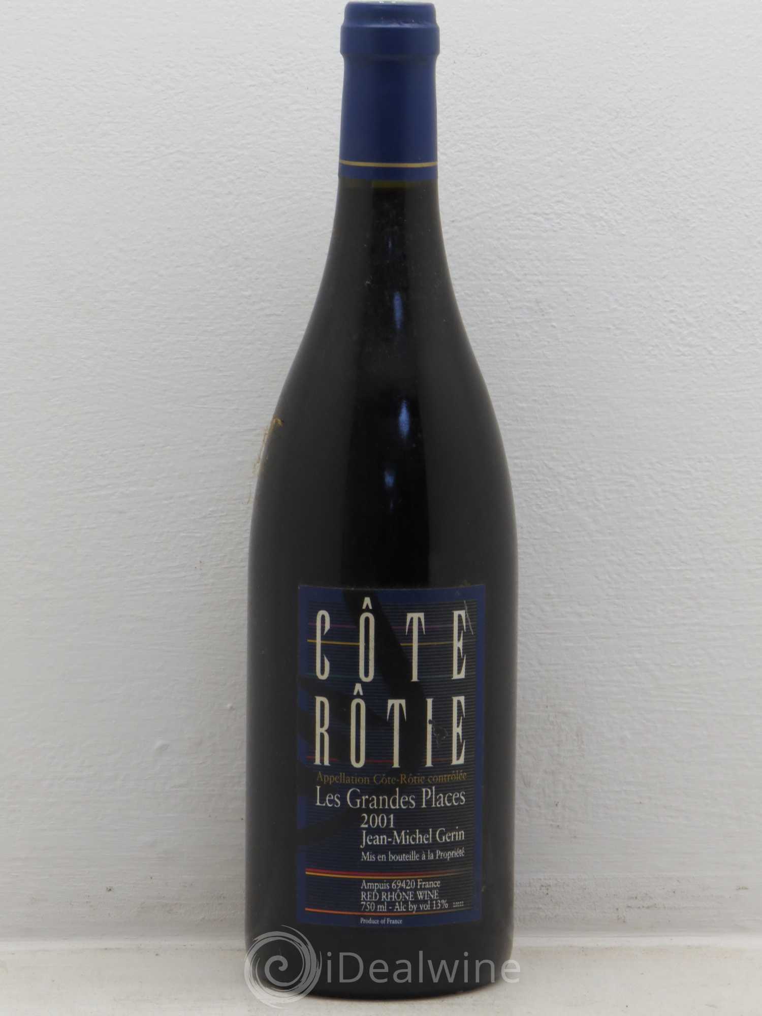 Côte-Rôtie Les Grandes Places Jean-Michel Gerin 2001 - Lot de 1 bouteille - 0