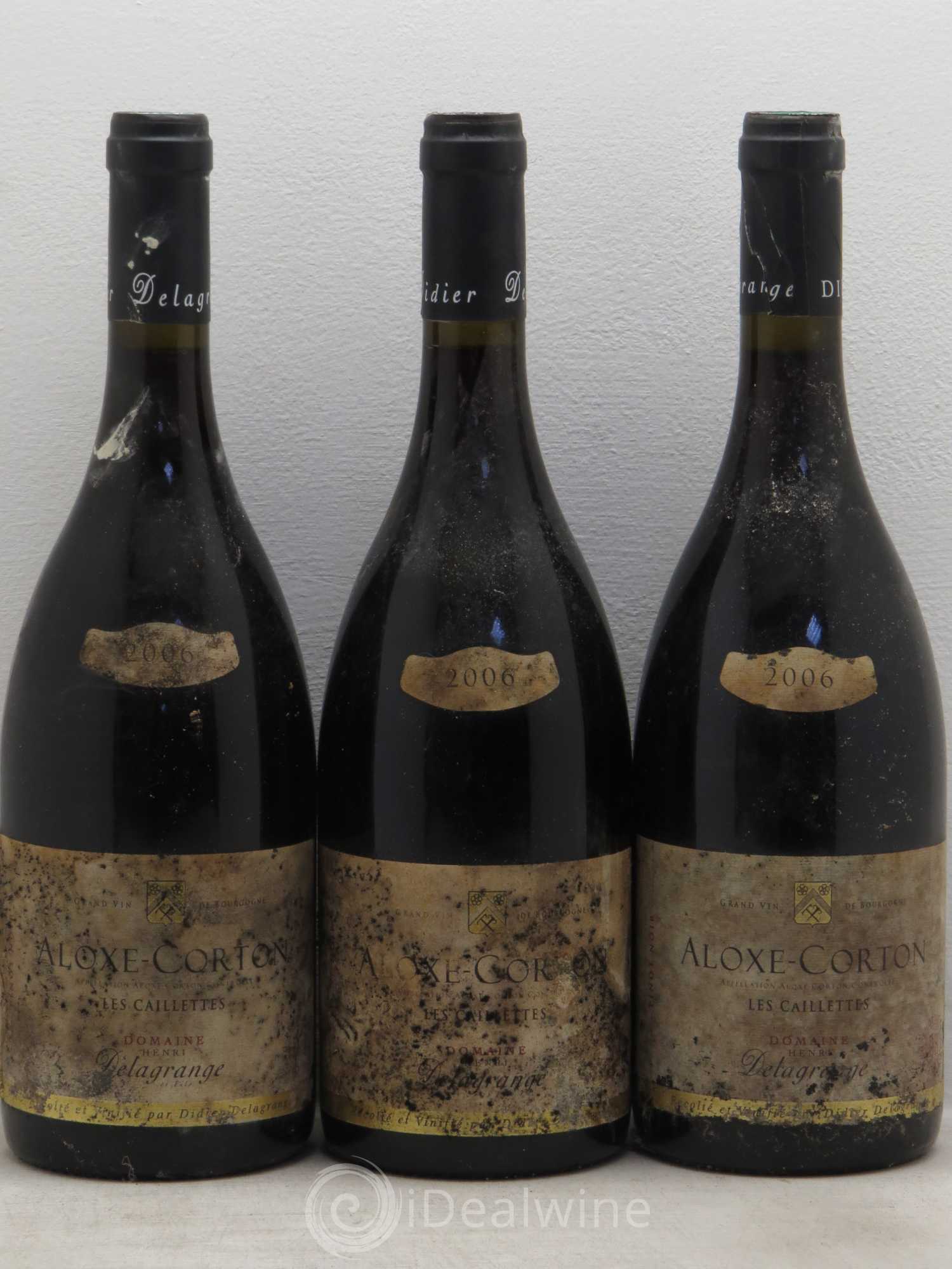 Aloxe-Corton Caillette Domaine Delagrange 2006 - Posten von 3 Flaschen - 0