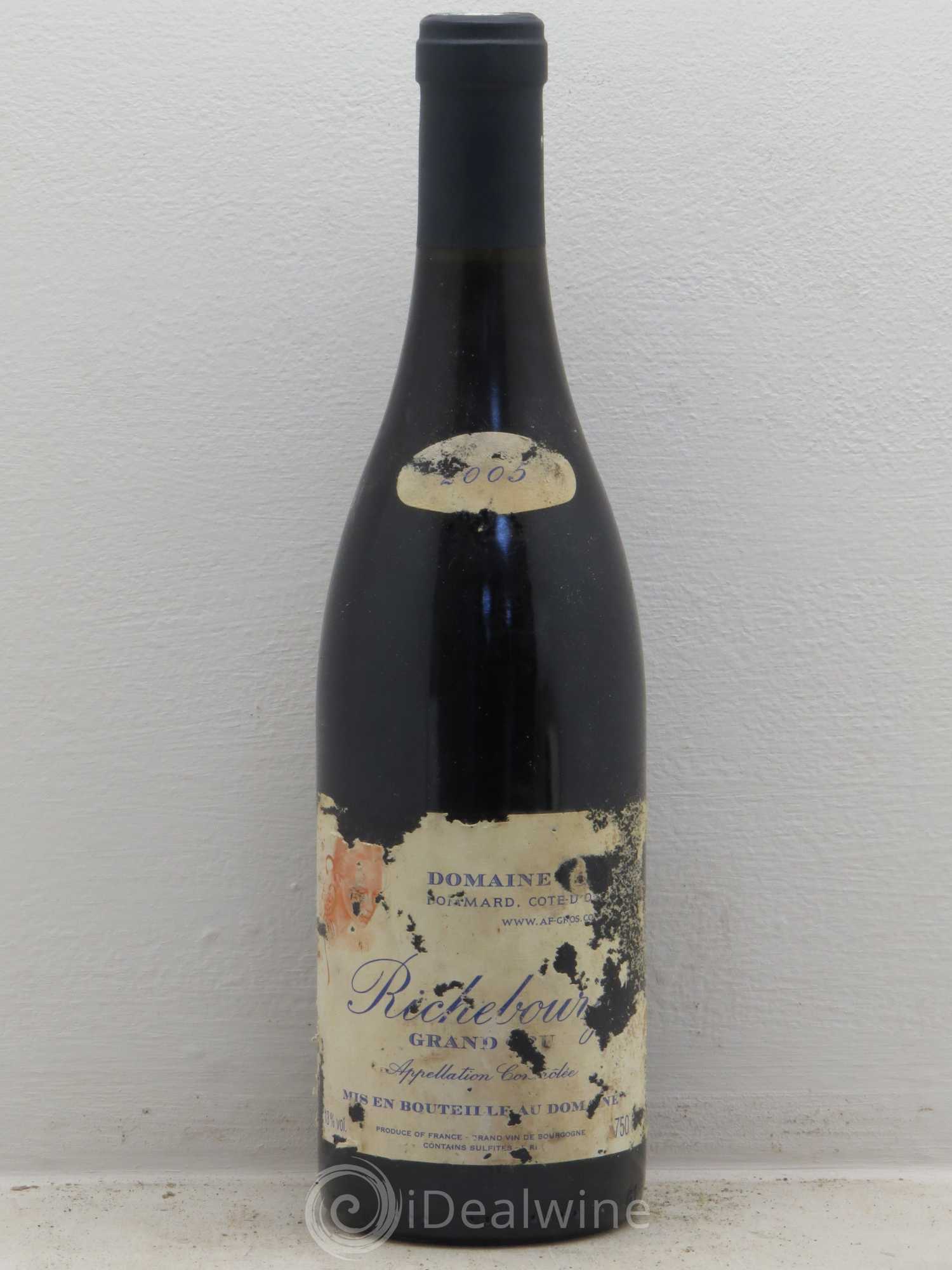 Richebourg Grand Cru A.-F. Gros 2005 - Lot de 1 bouteille - 0