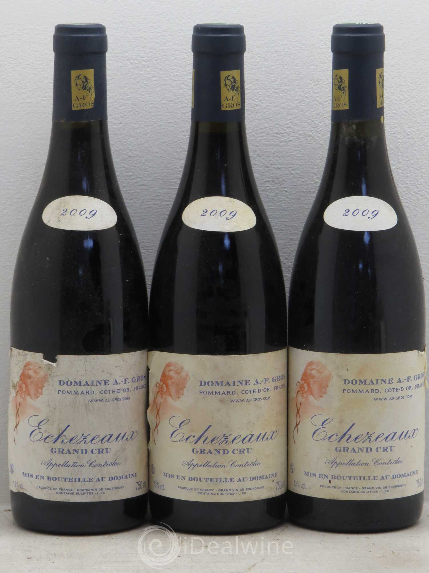 Echezeaux Grand Cru A.-F. Gros 2009 - Lot de 3 bouteilles - 0