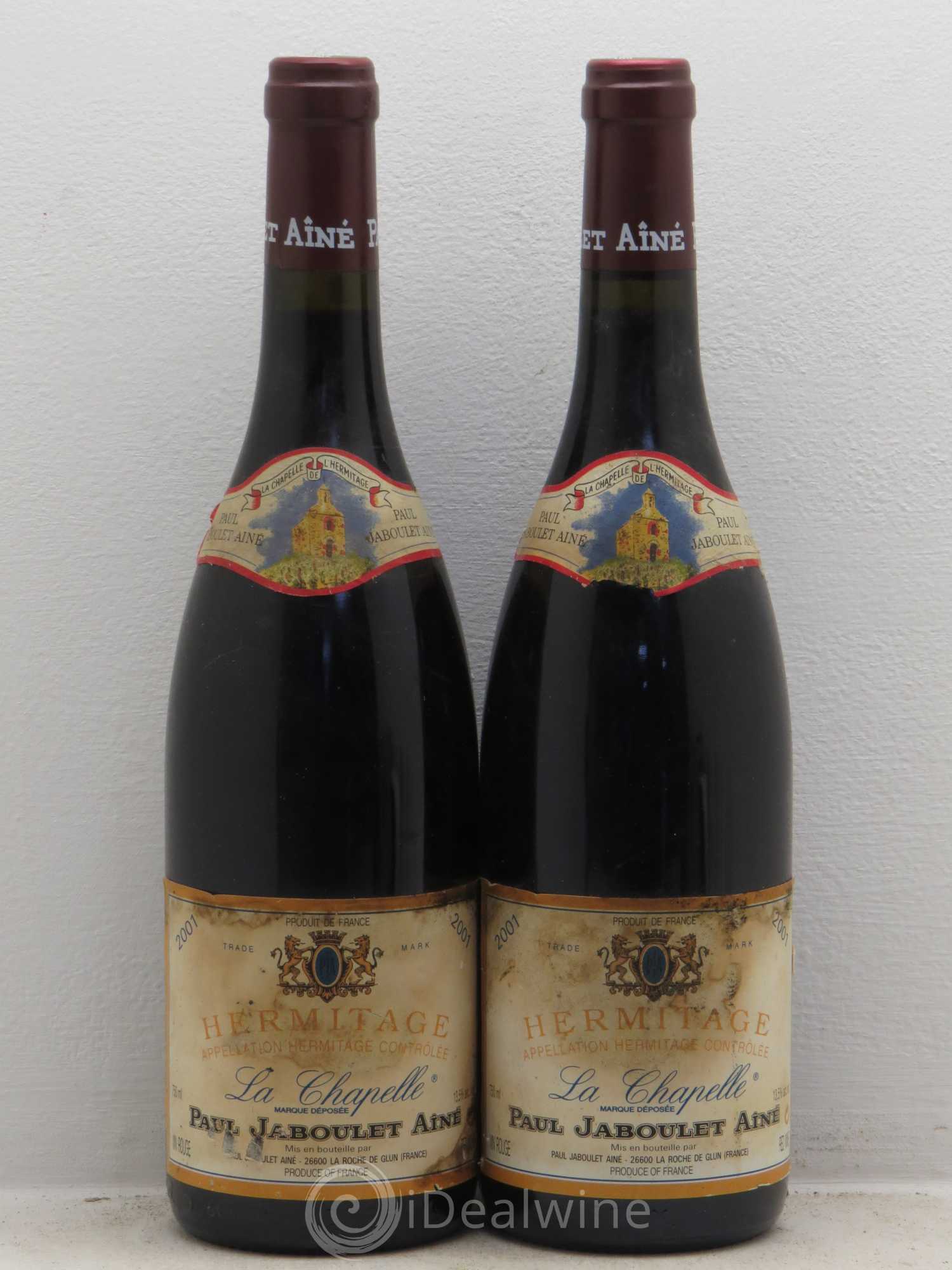 Hermitage La Chapelle Paul Jaboulet Ainé 2001 - Lot de 2 bouteilles - 0