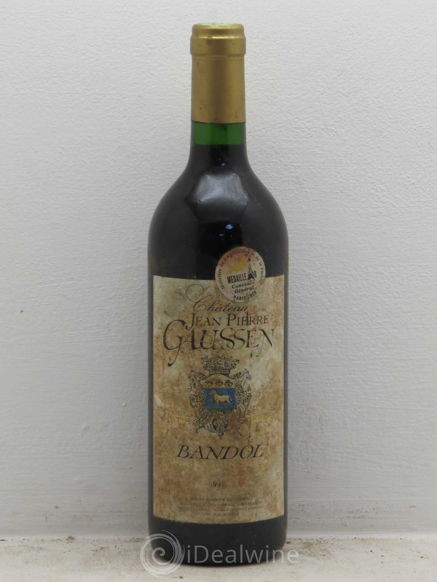Bandol JP Gaussin Longue Garde 1995 - Posten von 1 Flasche - 0
