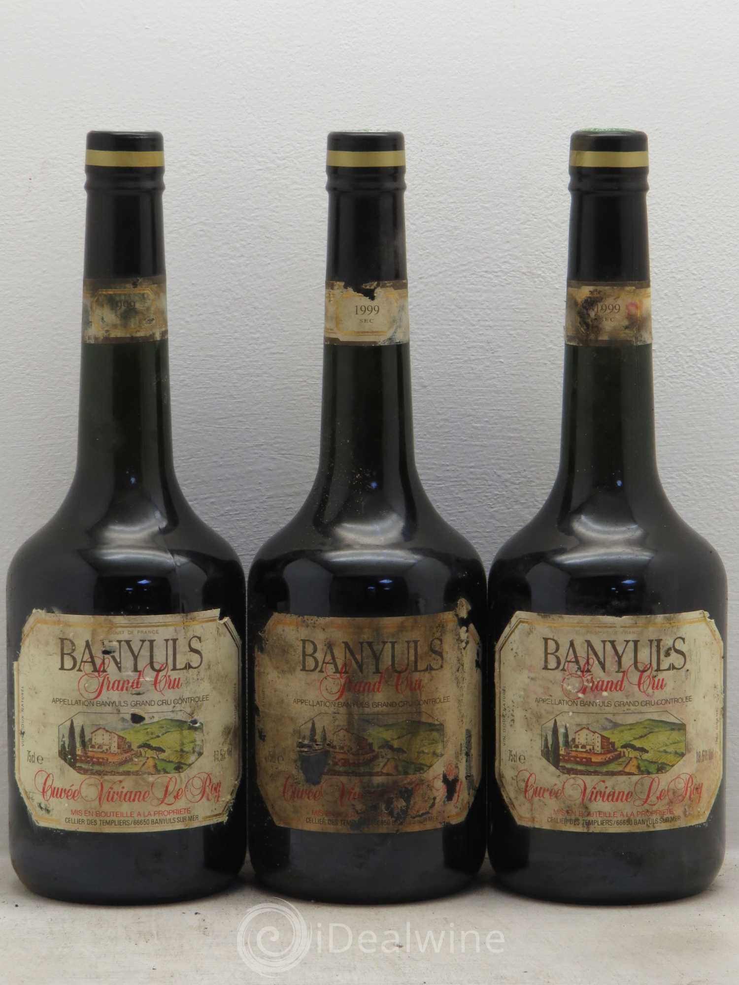 Banyuls Templiers Cuvée Vivianne Le Roy 1999 - Posten von 3 Flaschen - 0