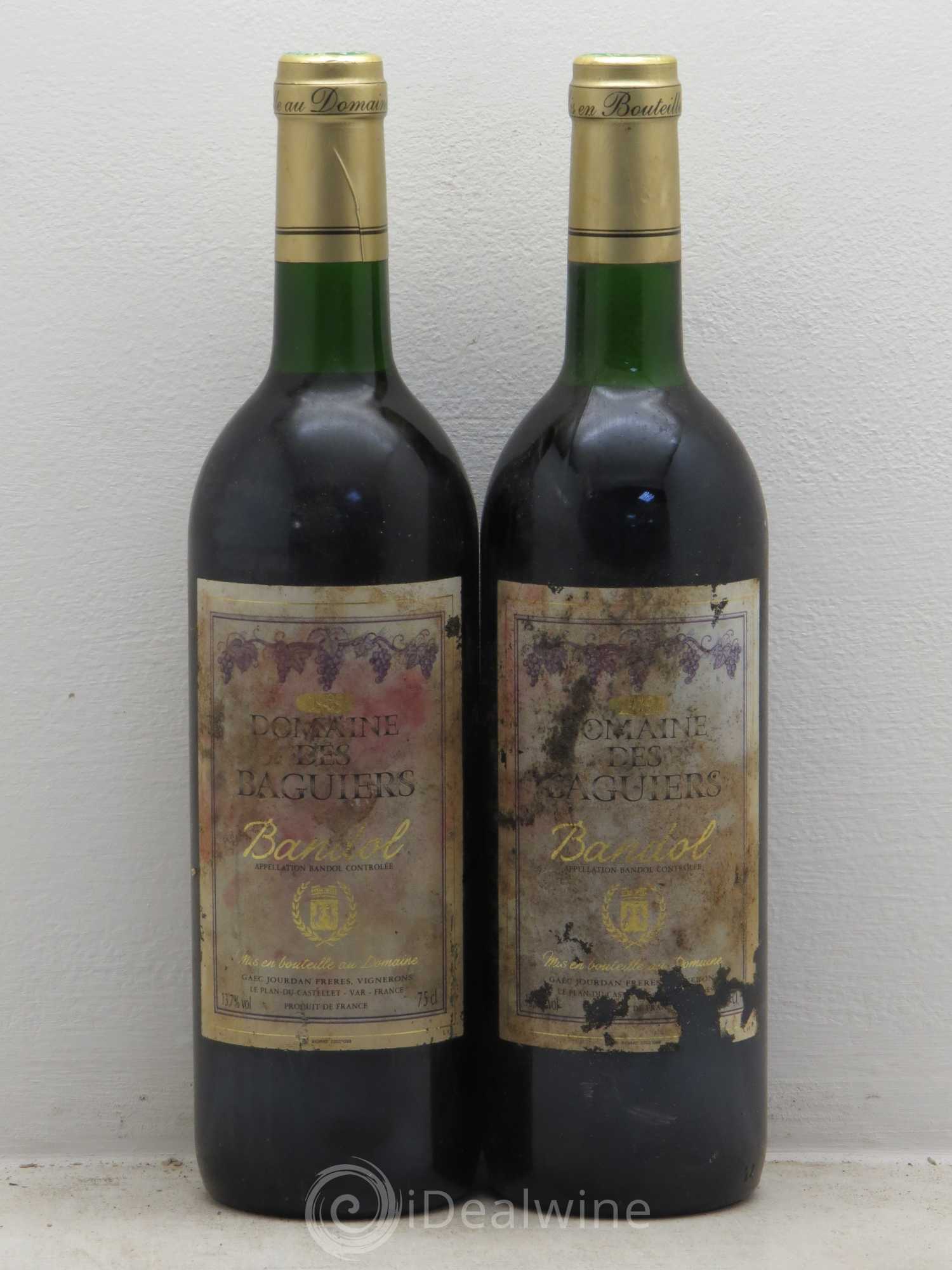 Bandol Domaine des Baguiers 1989 - Posten von 2 Flaschen - 0