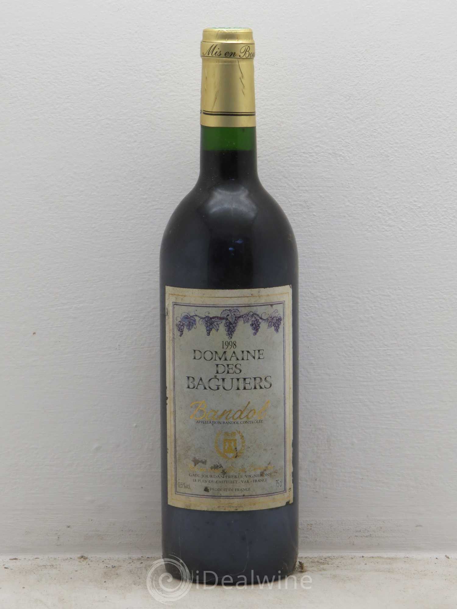 Bandol Domaine des Baguiers 1998 - Posten von 1 Flasche - 0