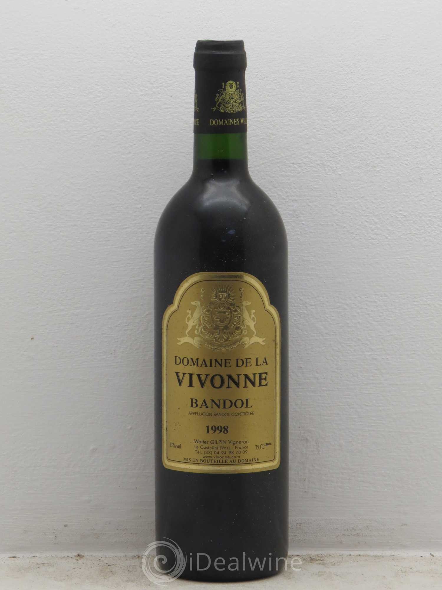 Bandol Vivonne 1998 - Lot de 1 bouteille - 0