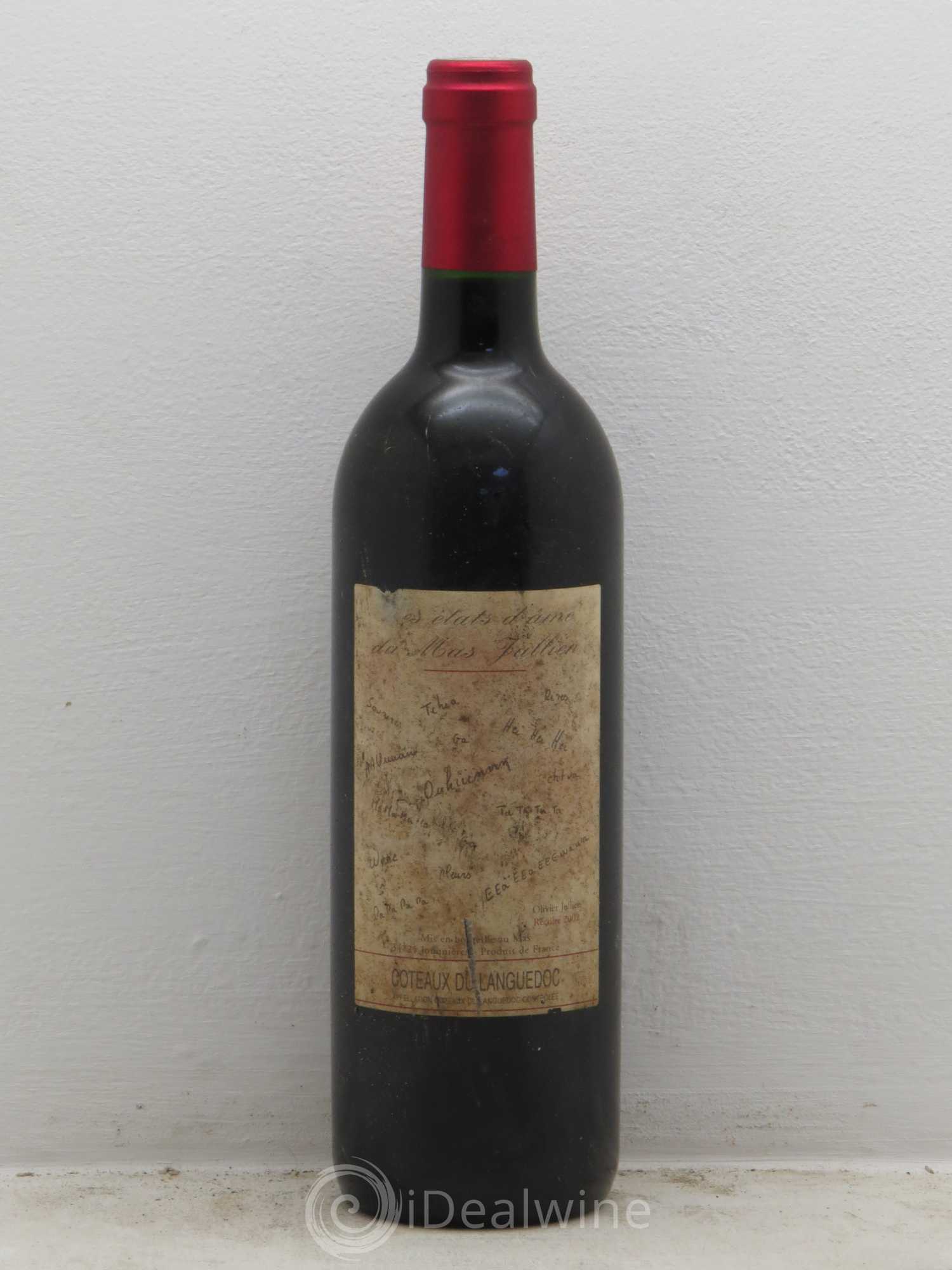 Terrasses du Larzac Mas Jullien Les Etats d'Ame du Mas Jullien Olivier Jullien 2002 - Lot de 1 bouteille - 0
