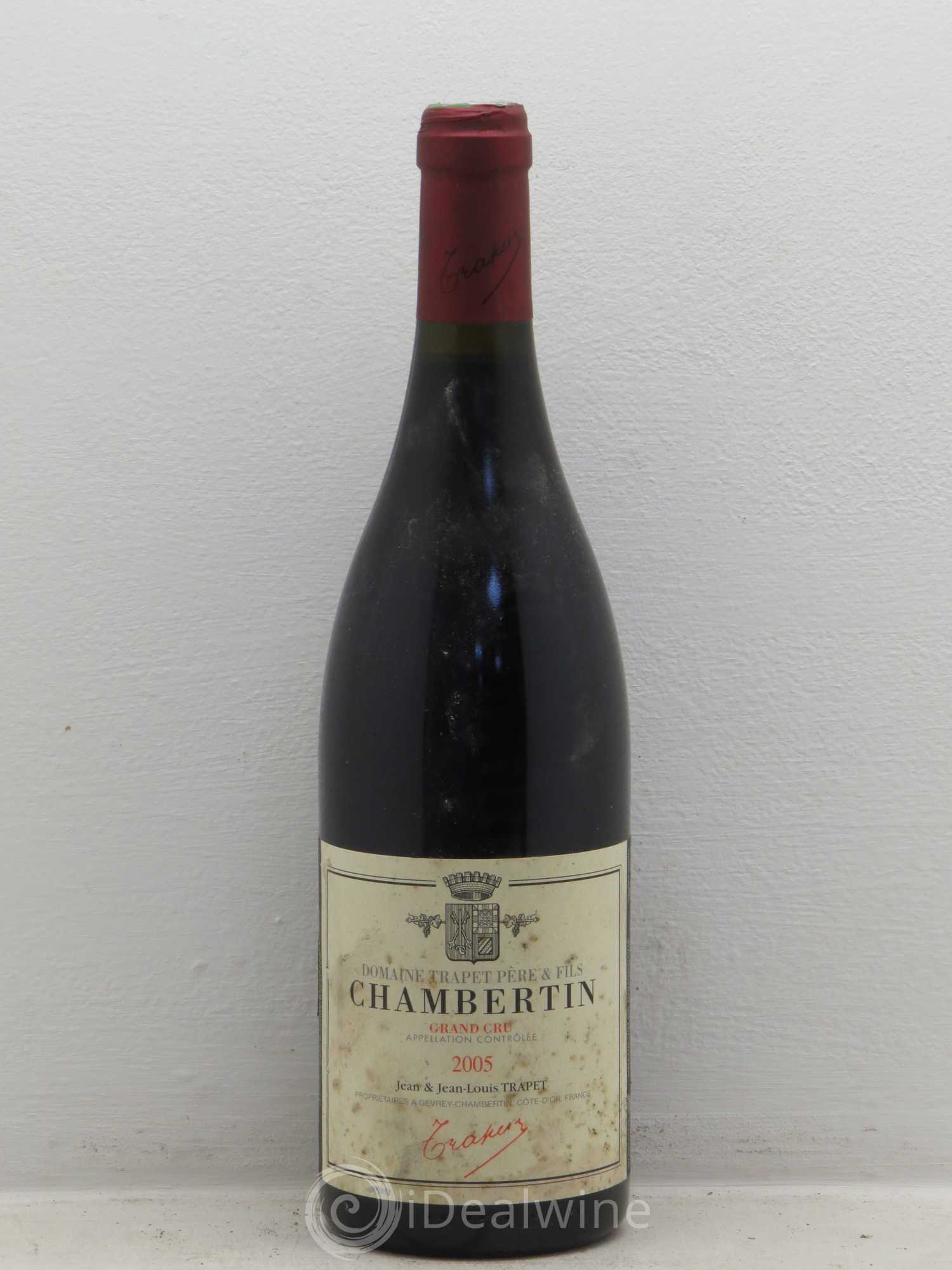 Chambertin Grand Cru Domaine Trapet 2005 - Lot de 1 bouteille - 0