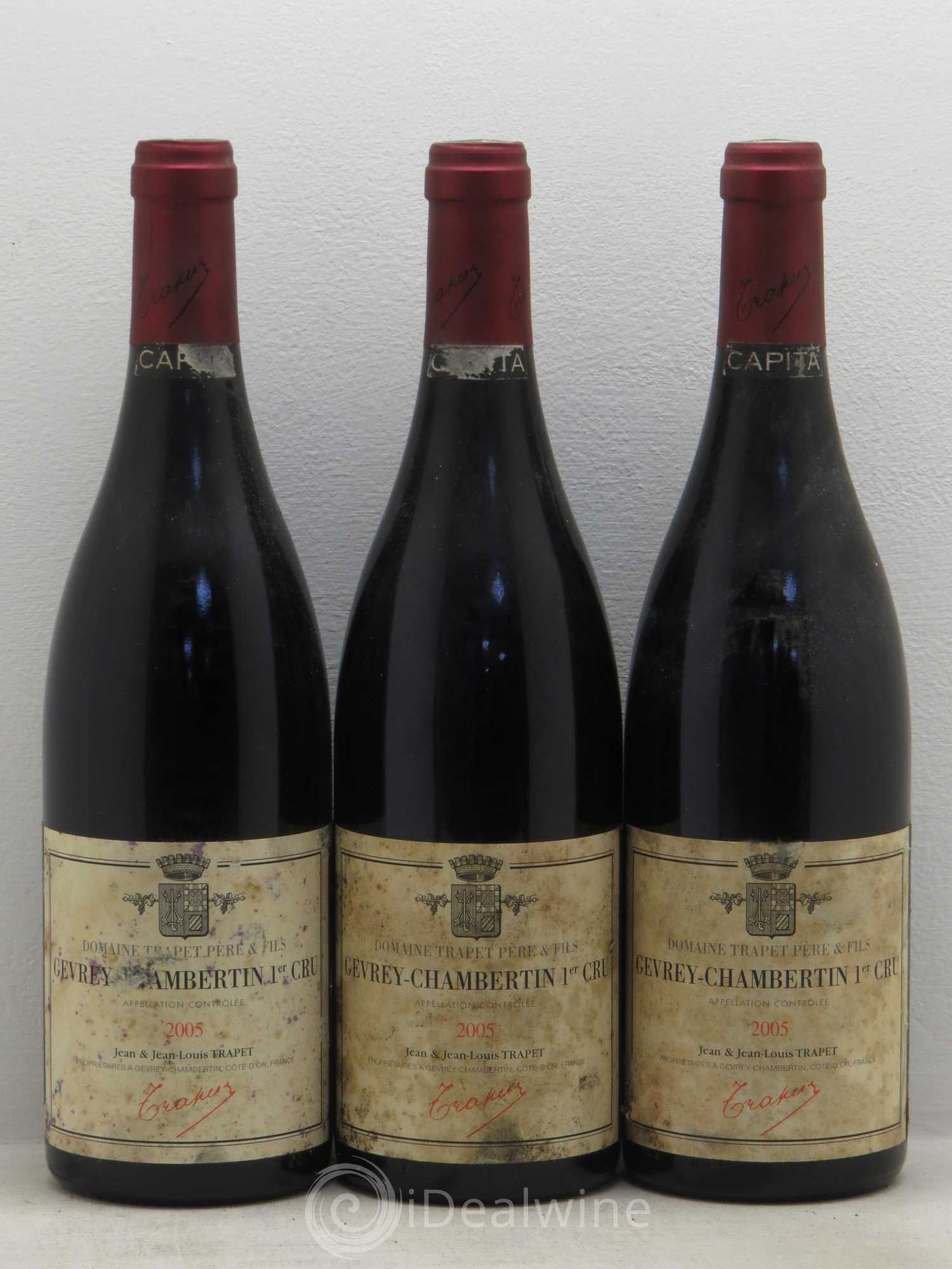 Gevrey-Chambertin 1er Cru Capita Domaine Trapet 2005 - Lot de 3 bouteilles - 0