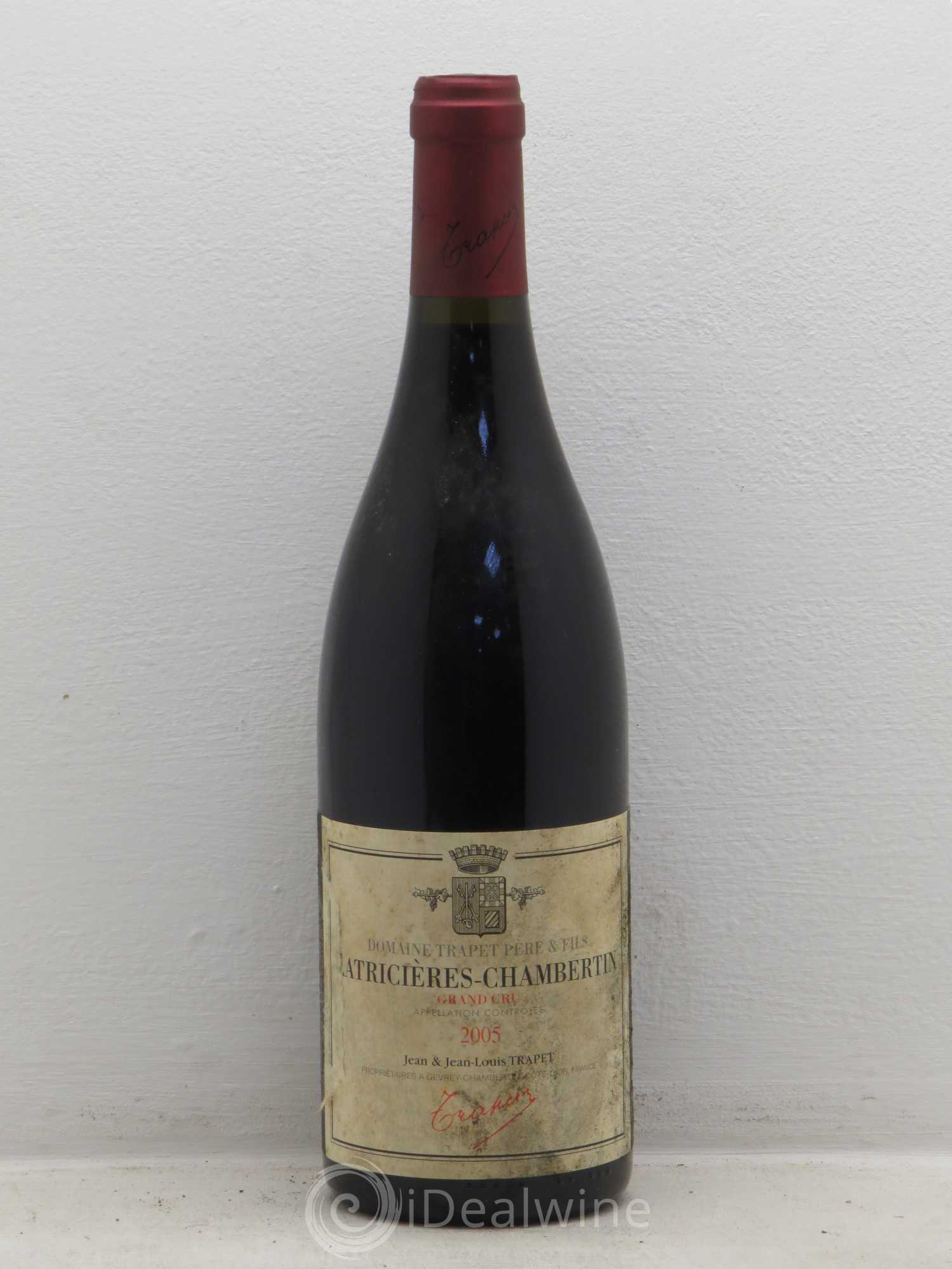 Latricières-Chambertin Grand Cru Domaine Trapet 2005 - Lot de 1 bouteille - 0