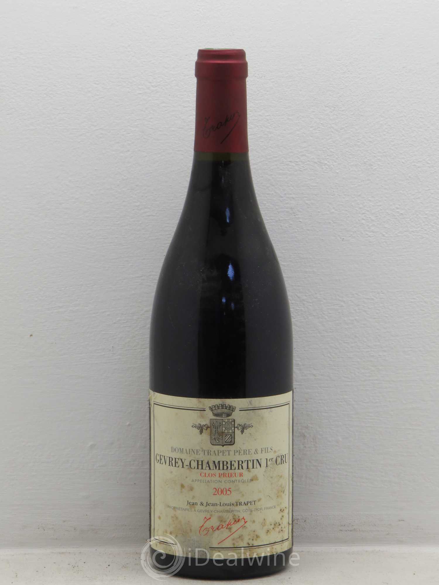Gevrey-Chambertin 1er Cru Clos Prieur Domaine Trapet 2005 - Lot de 1 bouteille - 0