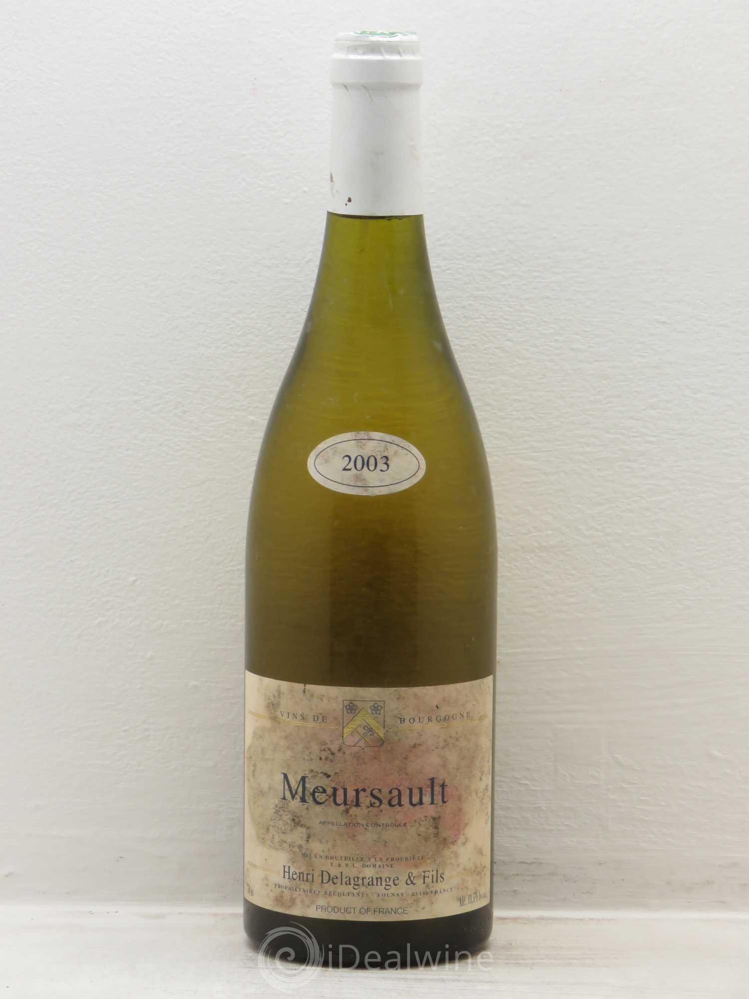 Meursault Delagrange 2003 - Posten von 1 Flasche - 0