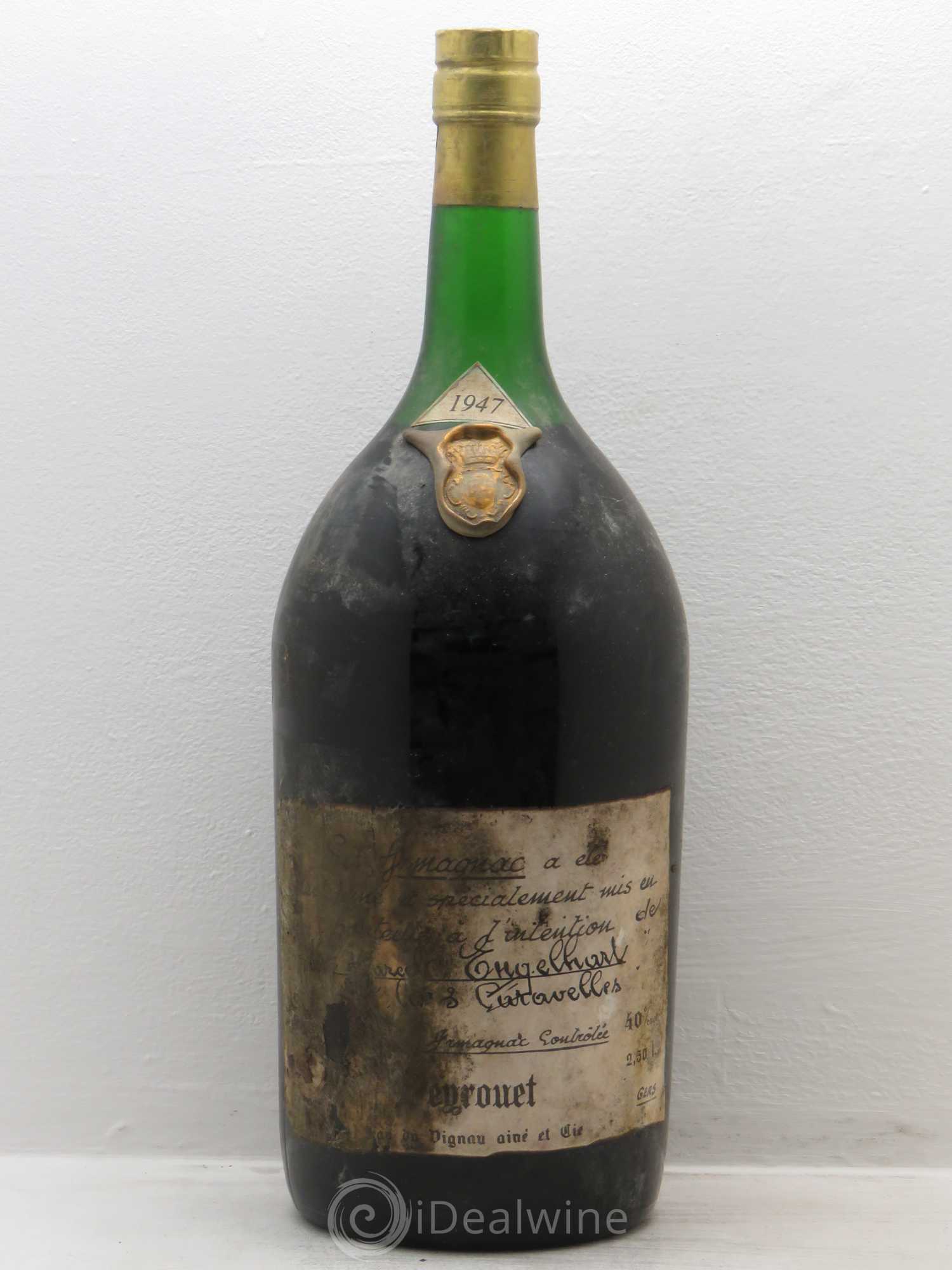 Armagnac E.Grouet 40% 2.5litres 1947 - Posten von 1 Flasche - 0