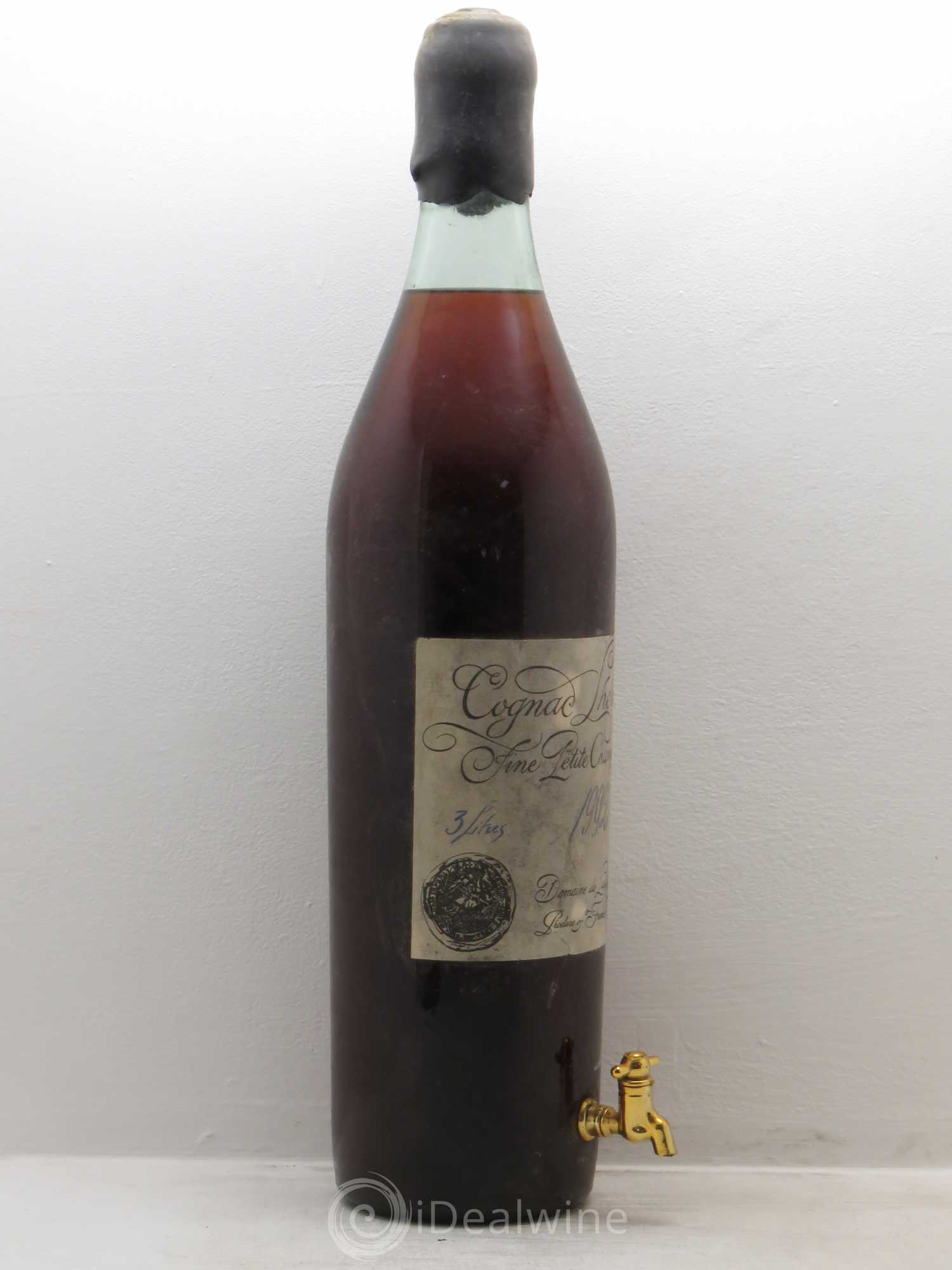 Cognac petite champagne lhérault 43% 1992 - Posten von 1 Doppel-Magnum - 1