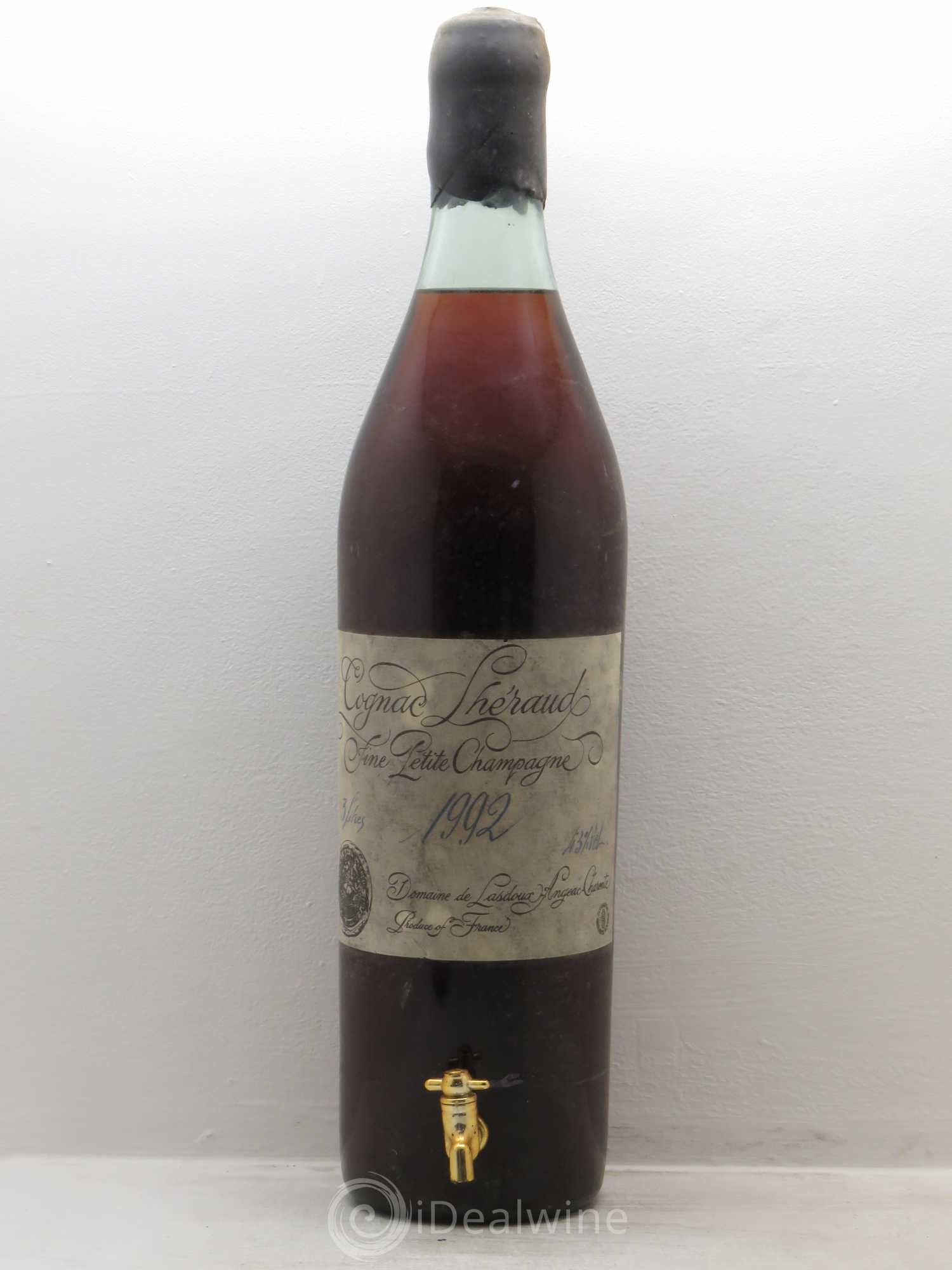 Cognac petite champagne lhérault 43% 1992 - Posten von 1 Doppel-Magnum - 0