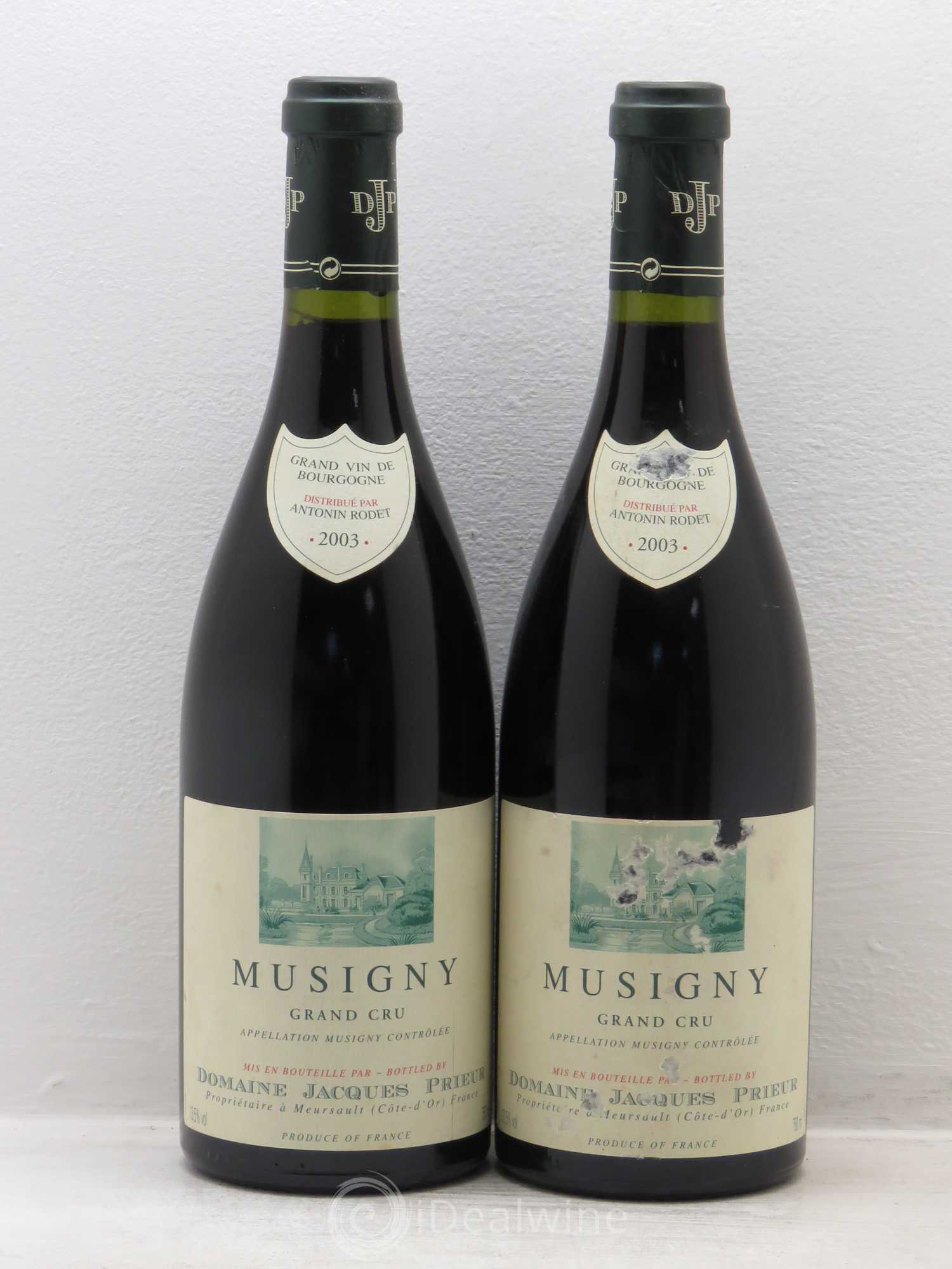 Musigny Grand Cru Jacques Prieur (Domaine) 2003 - Lot de 2 bouteilles - 0