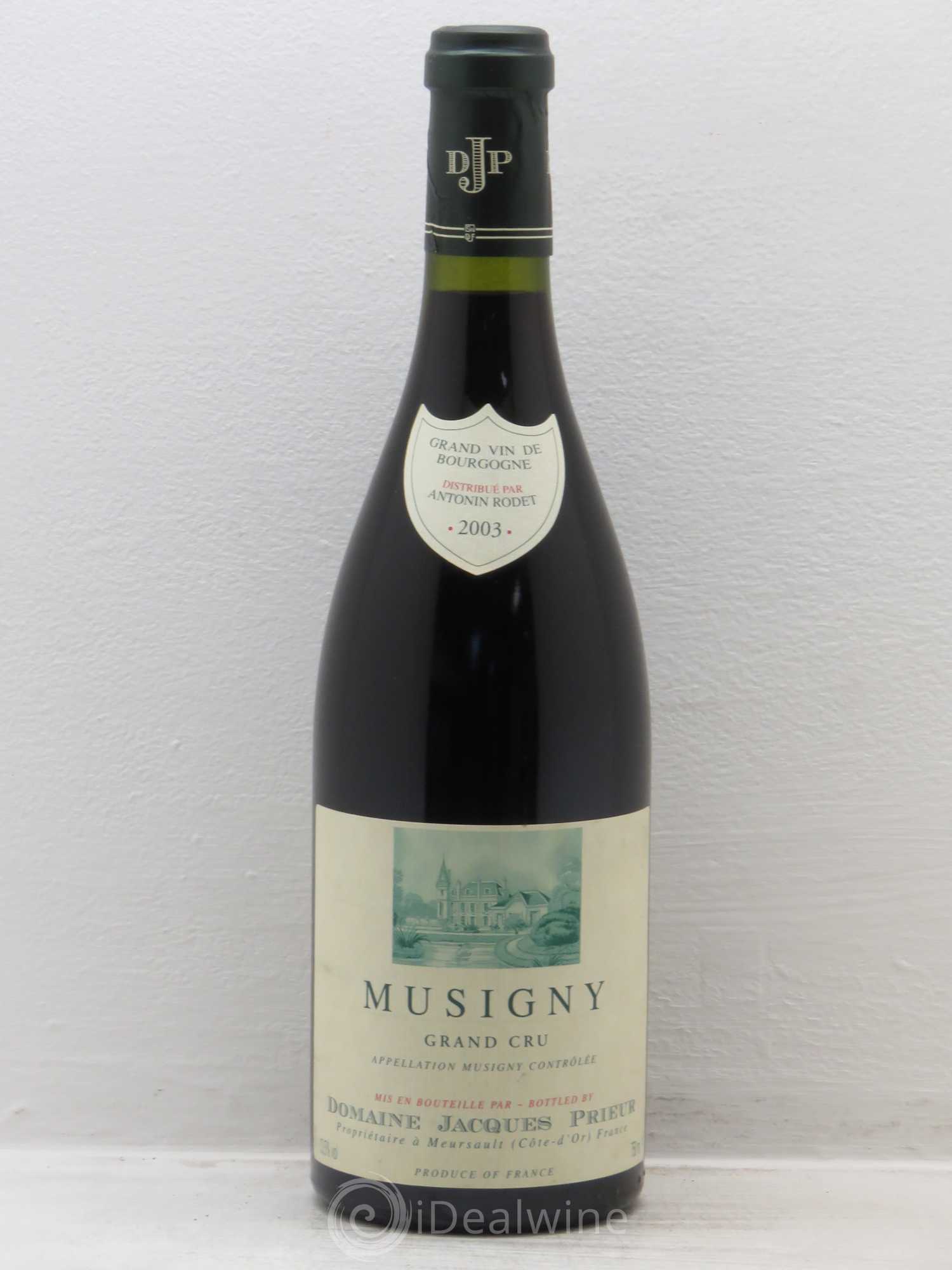 Musigny Grand Cru Jacques Prieur (Domaine) 2003 - Lot de 1 bouteille - 0
