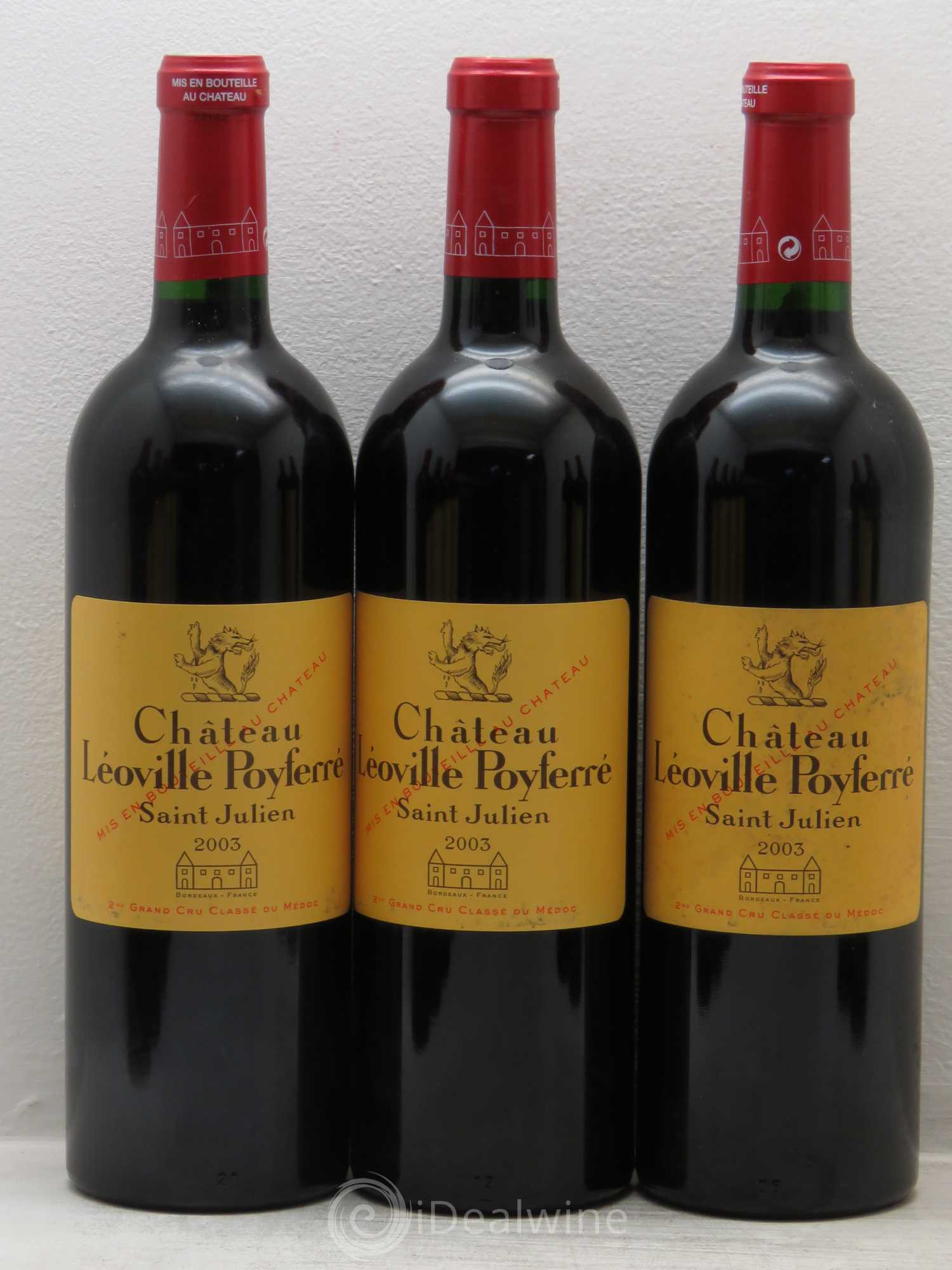 Château Léoville Poyferré 2ème Grand Cru Classé 2003 - Lot de 12 bouteilles - 2