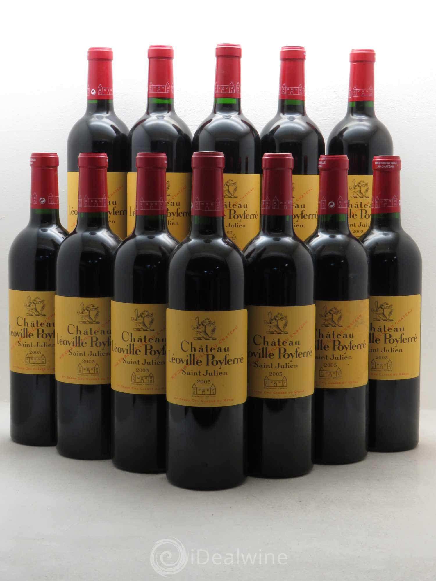 Château Léoville Poyferré 2ème Grand Cru Classé 2003 - Lot de 12 bouteilles - 0