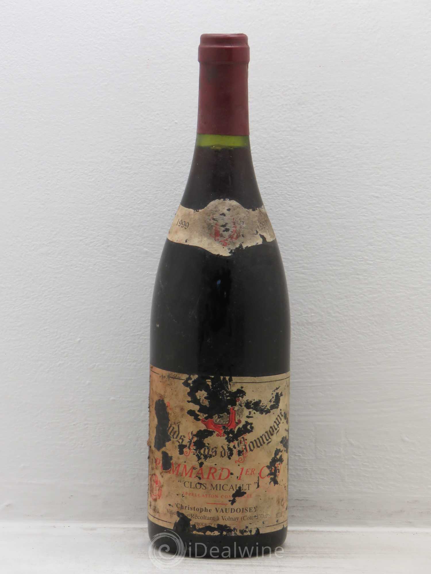 Pommard 1er Cru Clos Micault - Vaudoisey 1999 - Lot de 1 bouteille - 0