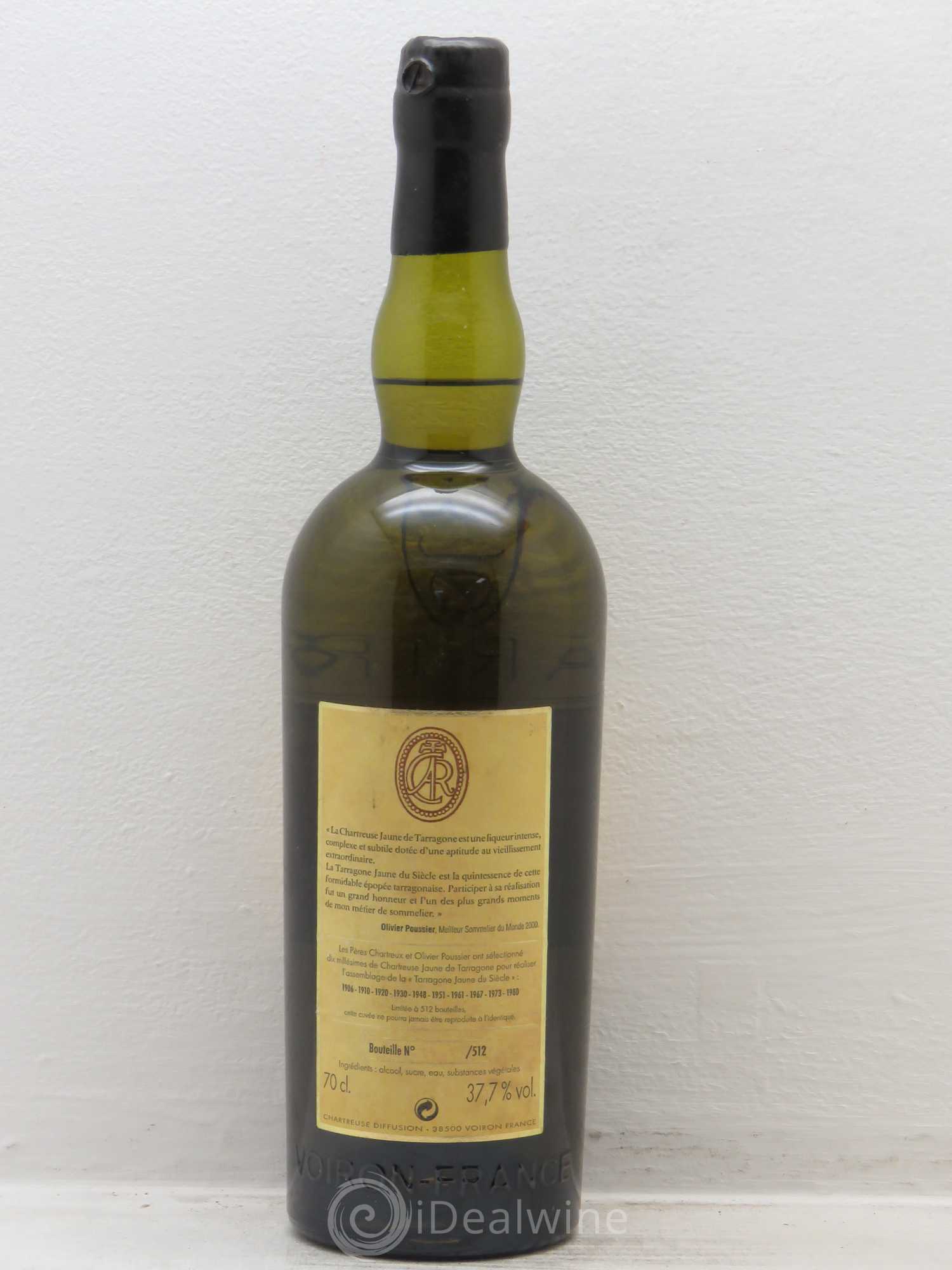 Chartreuse Pères Chartreux Tarragone du Siècle (ass. dix mill.) - Posten von 1 Flasche - 1