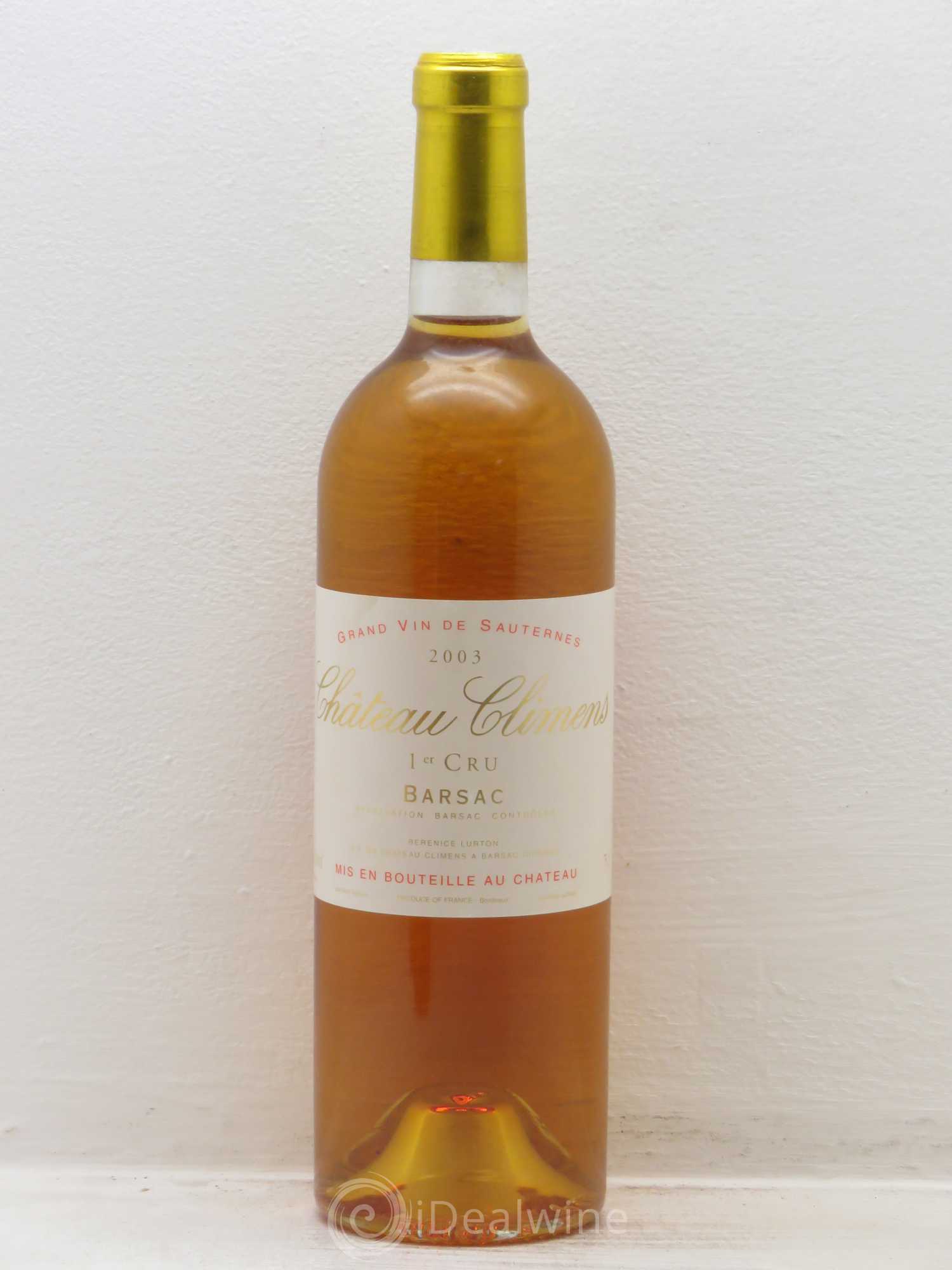 Château Climens 1er Grand Cru Classé 2003 - Lotto di 6 bottiglie - 0