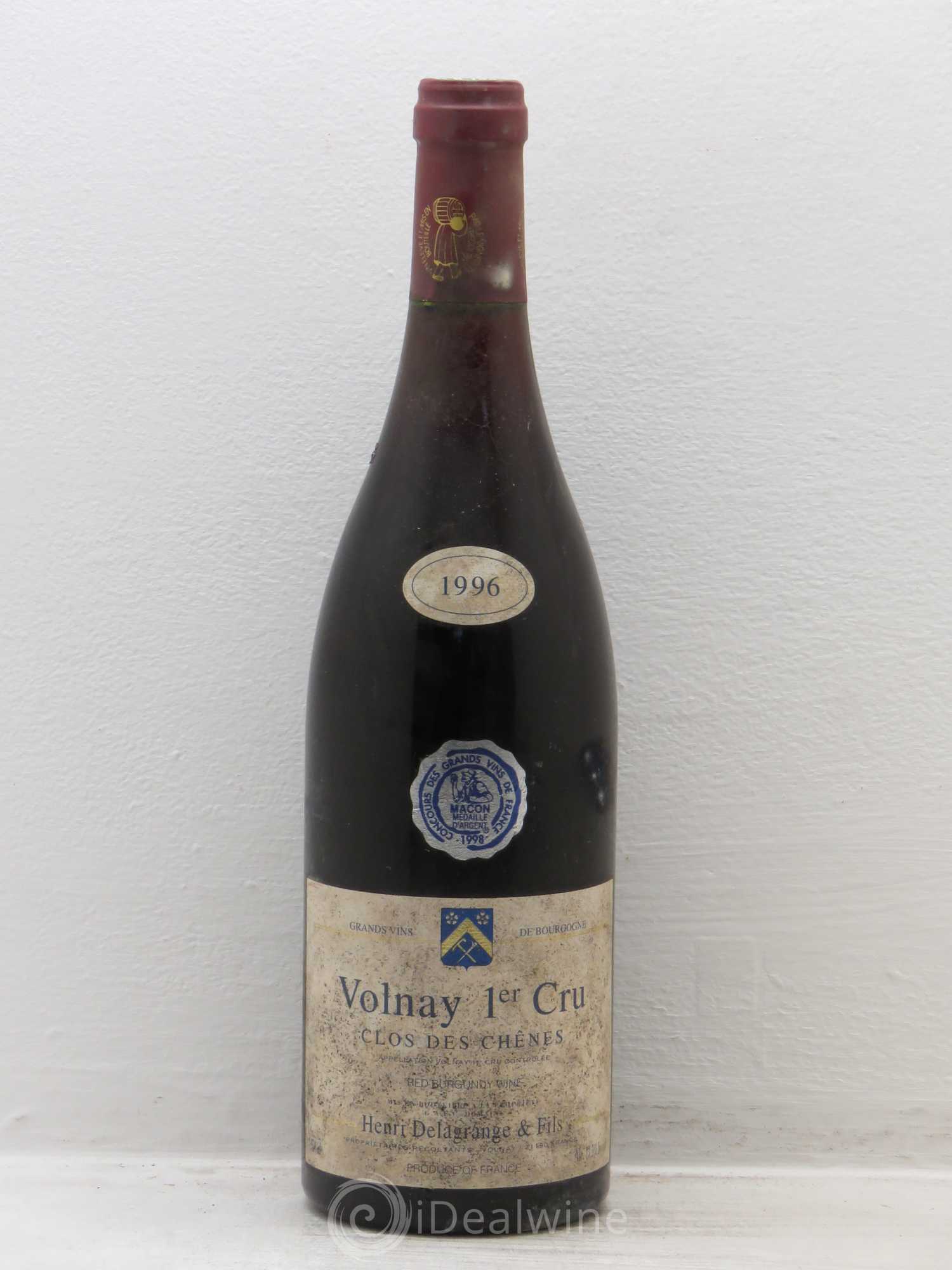 Volnay 1er Cru D.delagrange 1996 - Lot de 1 bouteille - 0