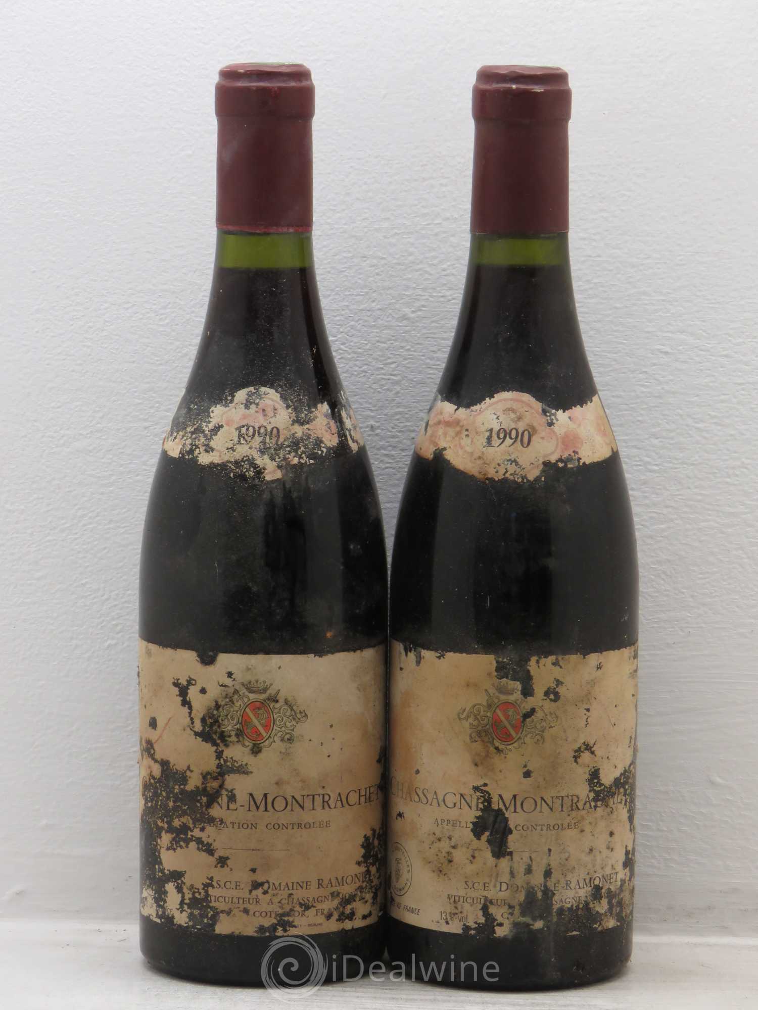 Chassagne-Montrachet Ramonet 1990 - Lot de 2 bouteilles - 0