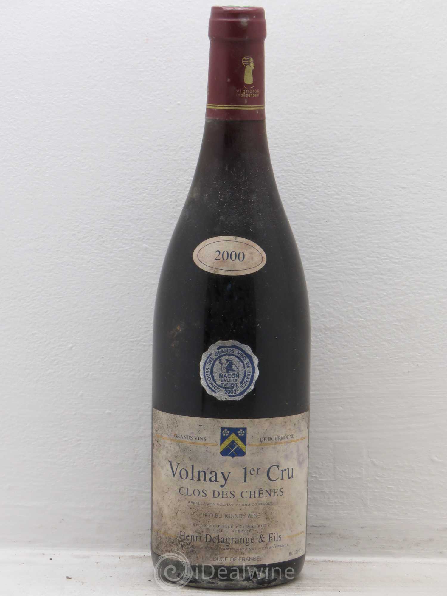 Volnay 1er Cru D.Delagrange 2000 - Posten von 1 Flasche - 0