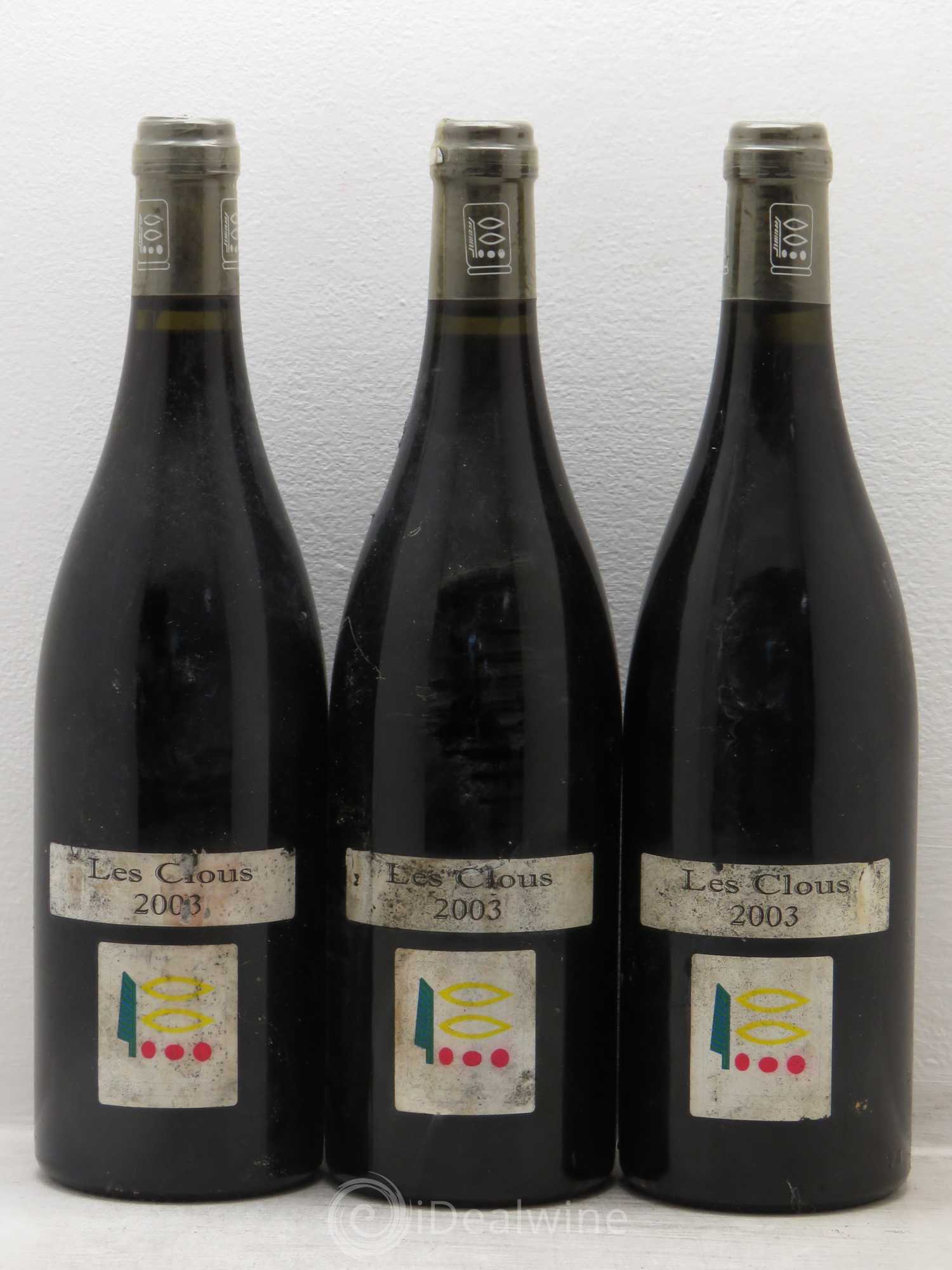 Vosne-Romanée les clous 2003 - Posten von 3 Flaschen - 0