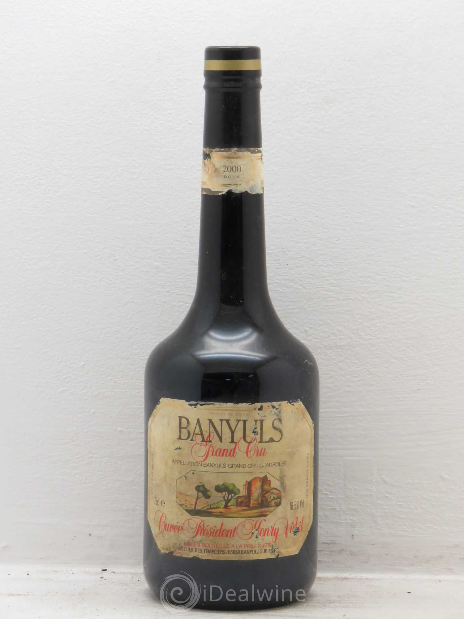 Banyuls cellier des templiers président doux 2000 - Posten von 1 Flasche - 0
