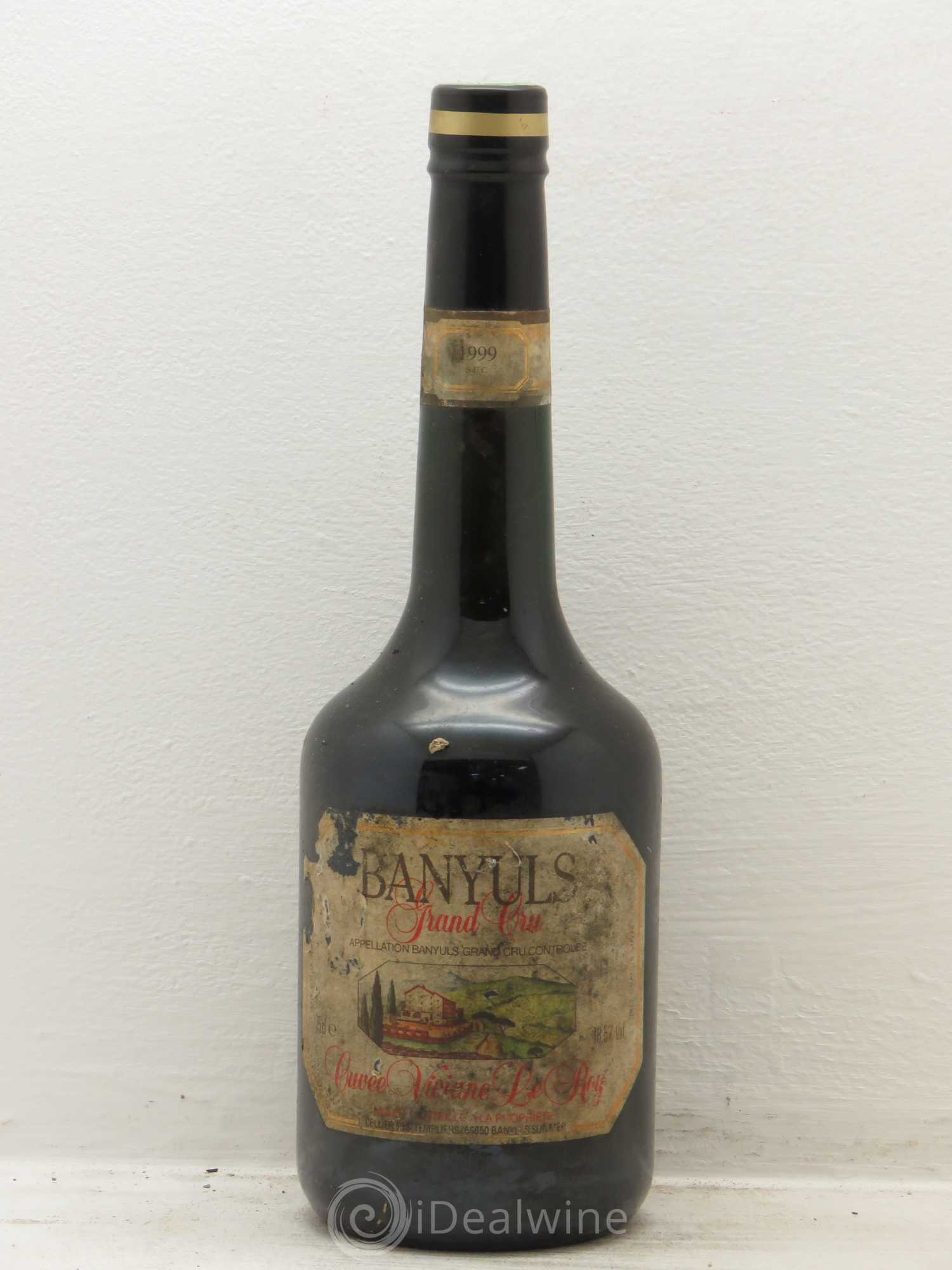 Banyuls cellier des templiers viviane le roy 50cl 1999 - Posten von 1 Flasche - 0