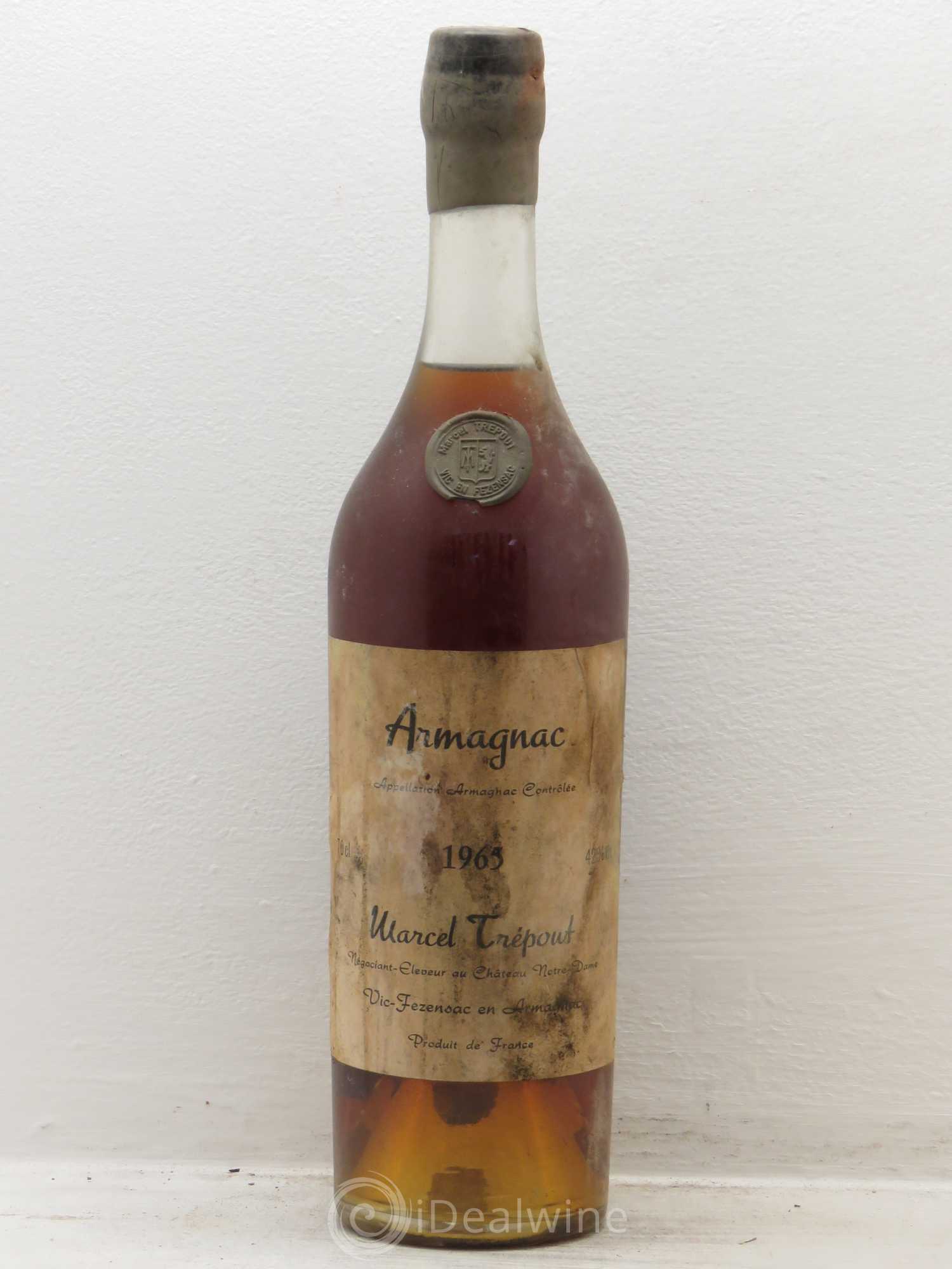 Armagnac Trépoud 42° 1965 - Posten von 1 Flasche - 0