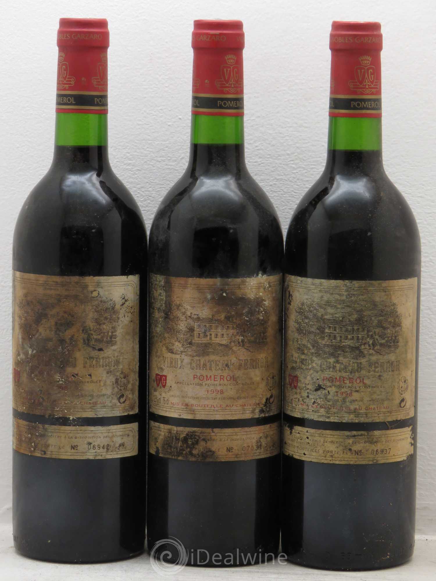 Vieux Château Ferron 1998 - Lot de 3 bouteilles - 0