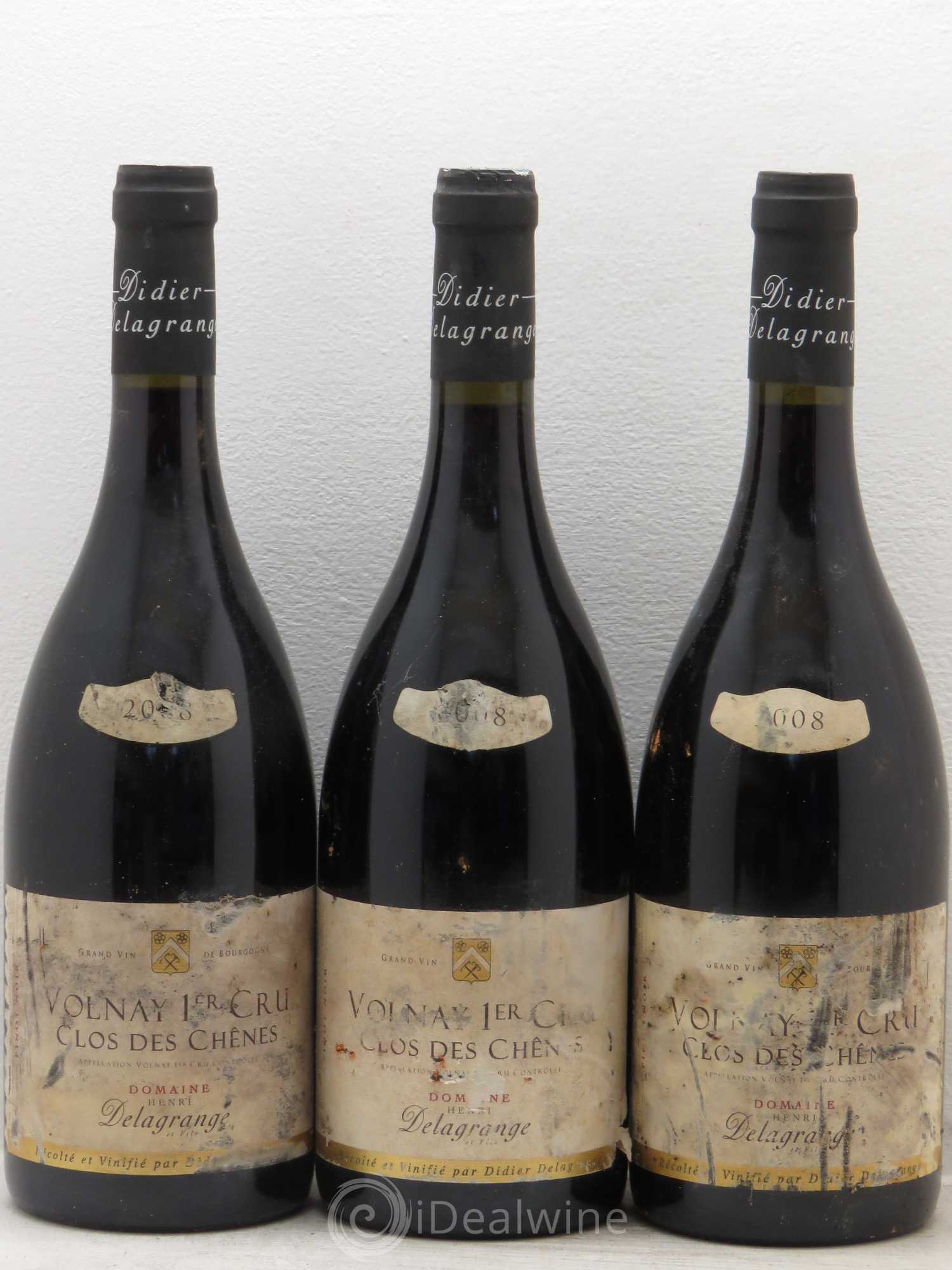 Volnay 1er Cru Delagrange 2008 - Lot de 3 bouteilles - 0