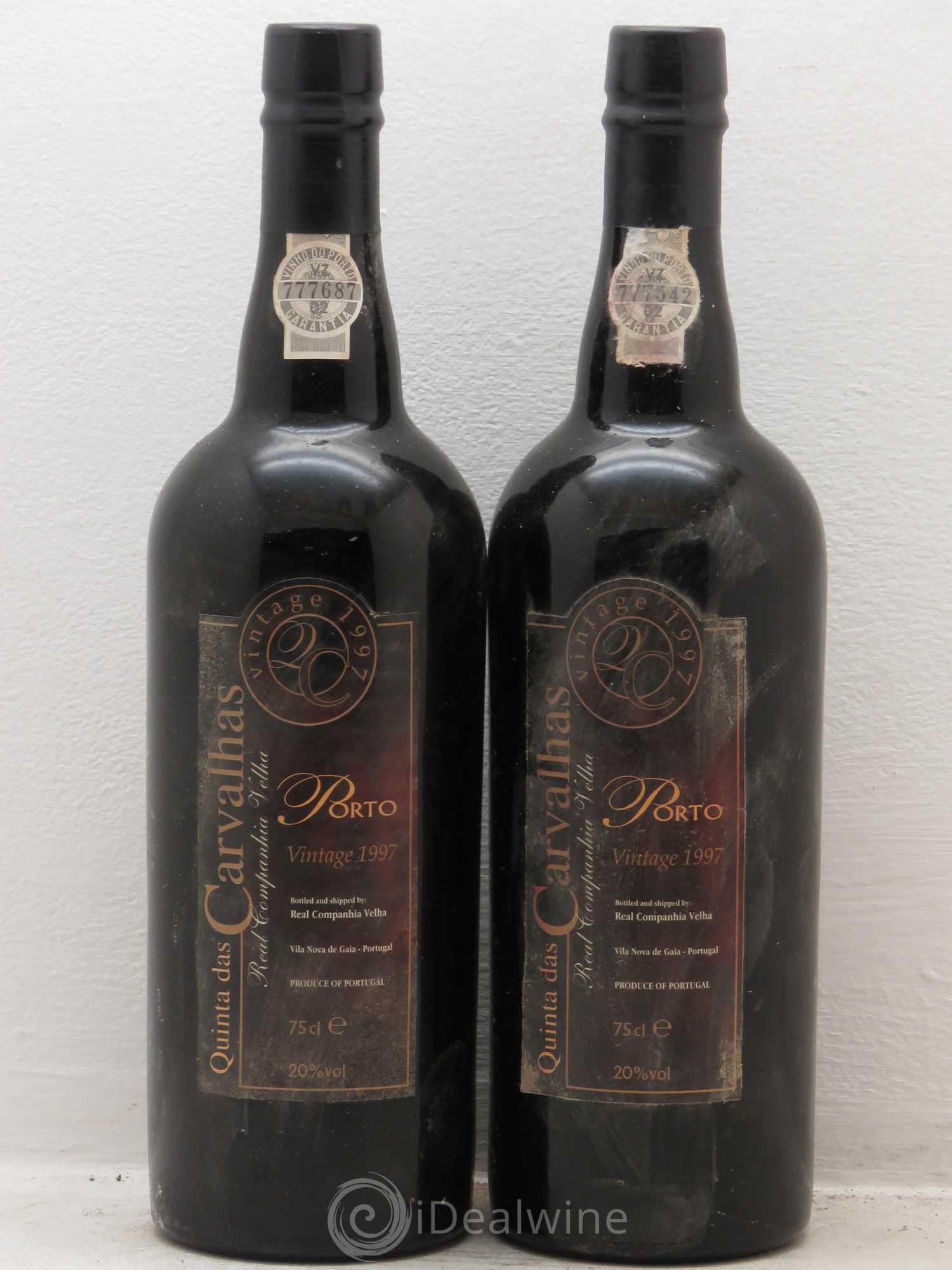 Porto Quintas Das Carvalhas 1997 - Lot de 2 bouteilles - 0