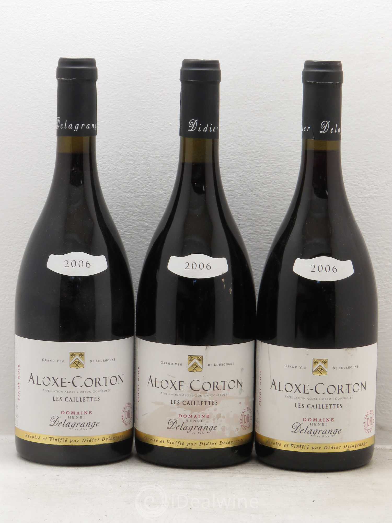 Aloxe-Corton Les Caillettes - D.Delagrange 2006 - Posten von 3 Flaschen - 0